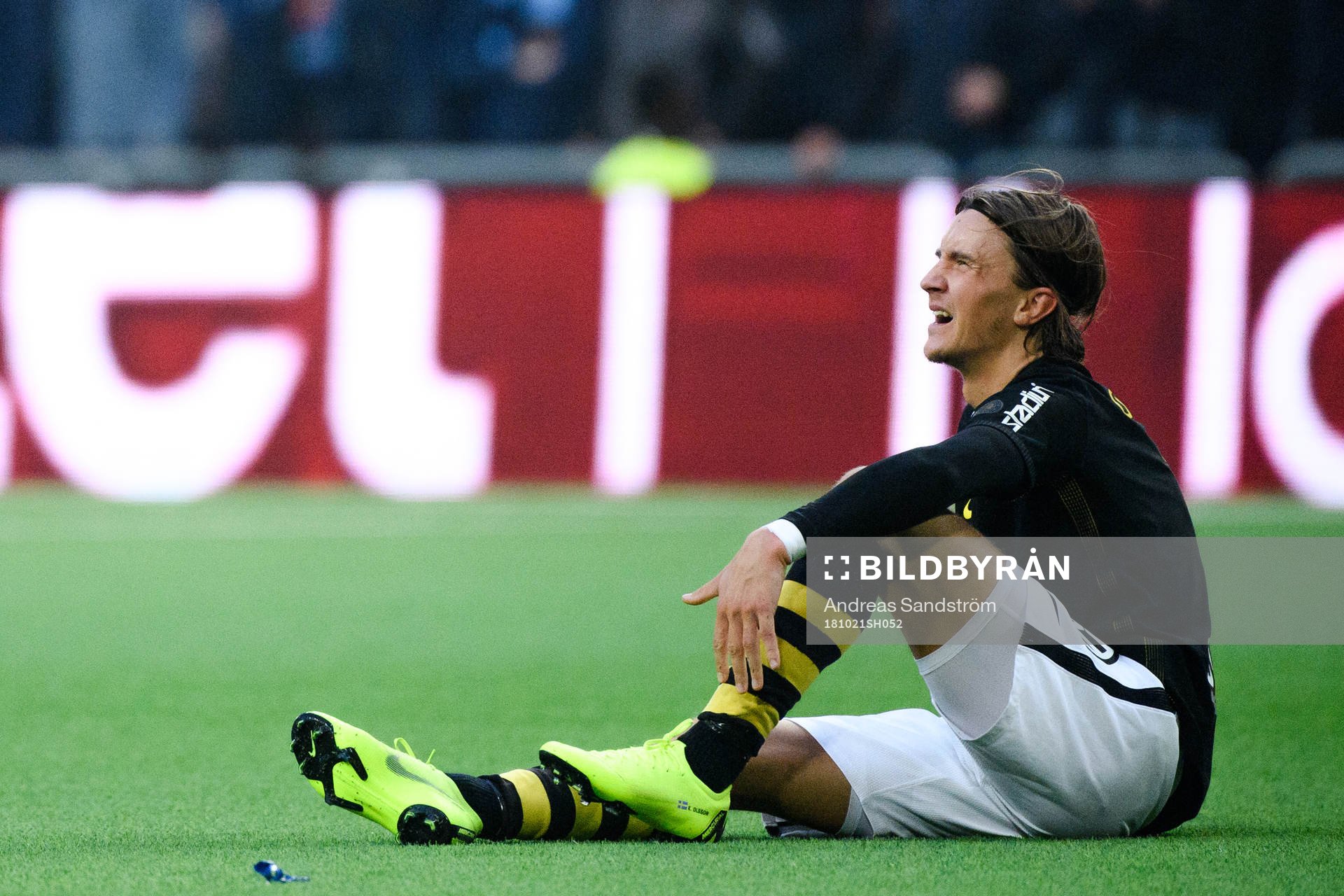 s Kristoffer Olsson har ont