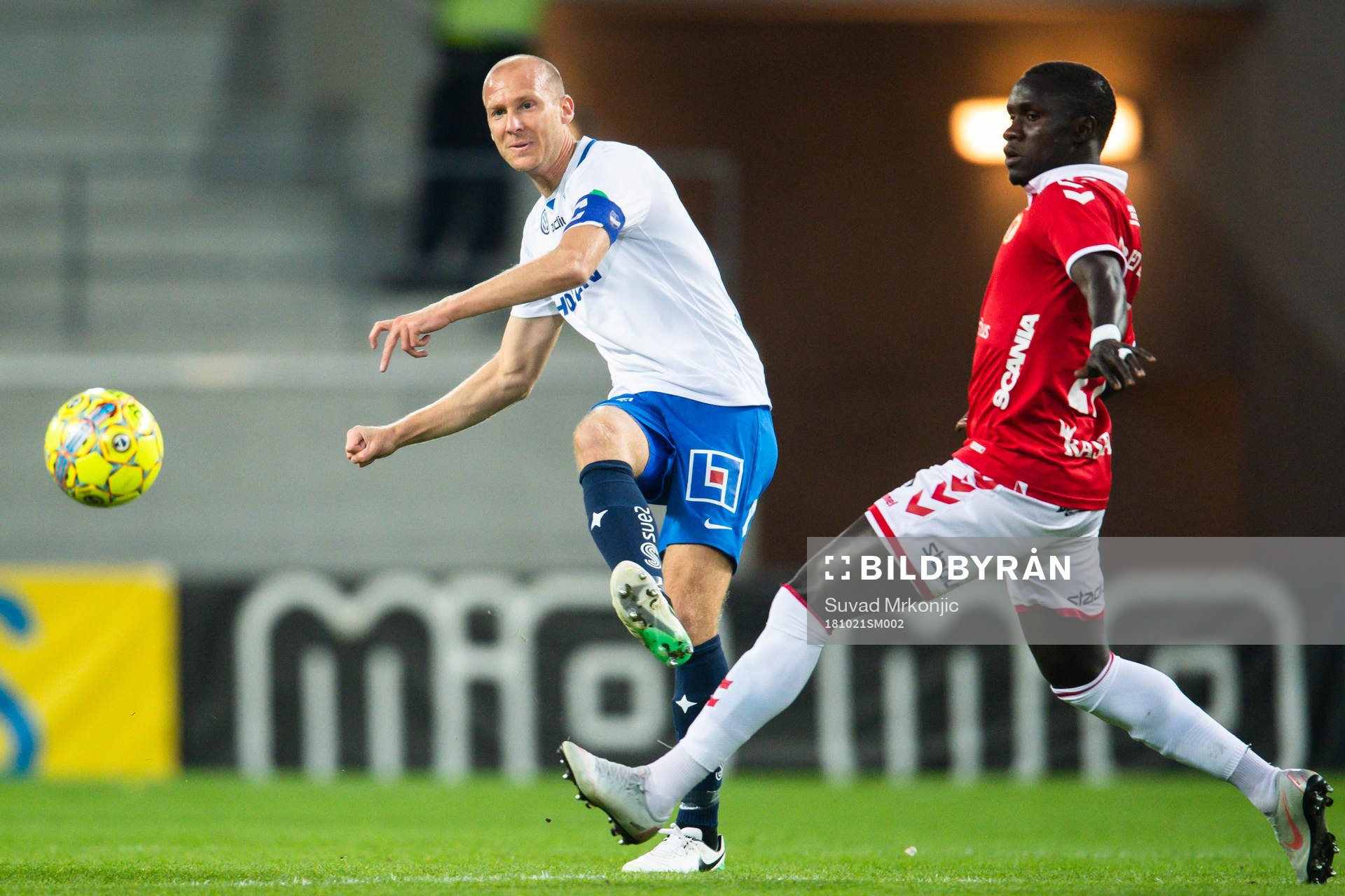 Norrköpings Andreas Johansson och Kalmars Papa Alioune