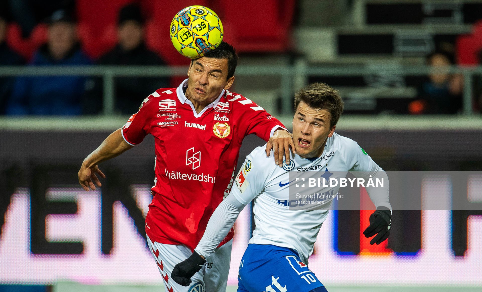 Kalmars Emin Nouri och Norrköpings Simon Skrabb