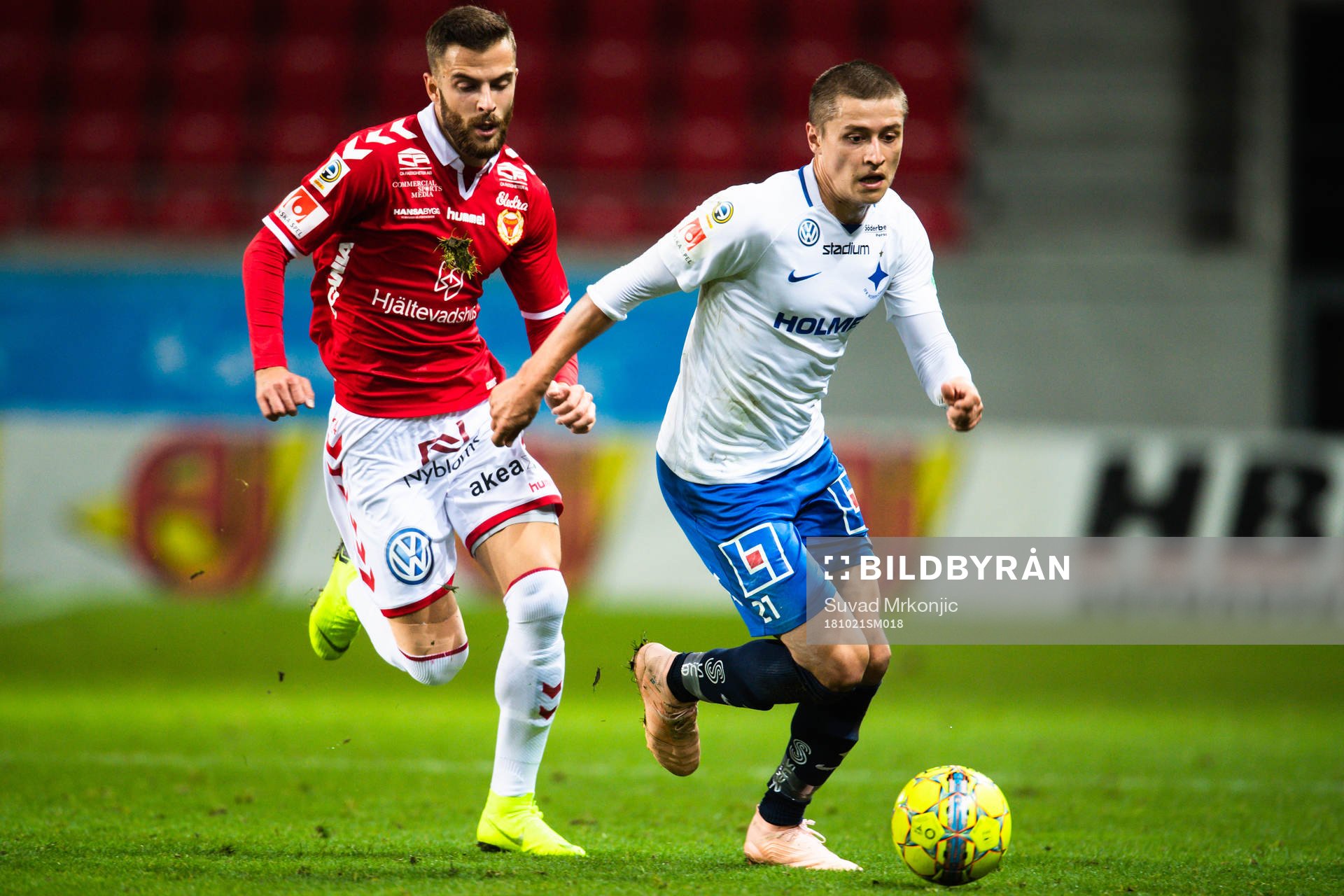 Norrköpings Simon Thern och Kalmars Filip Sachpekidis