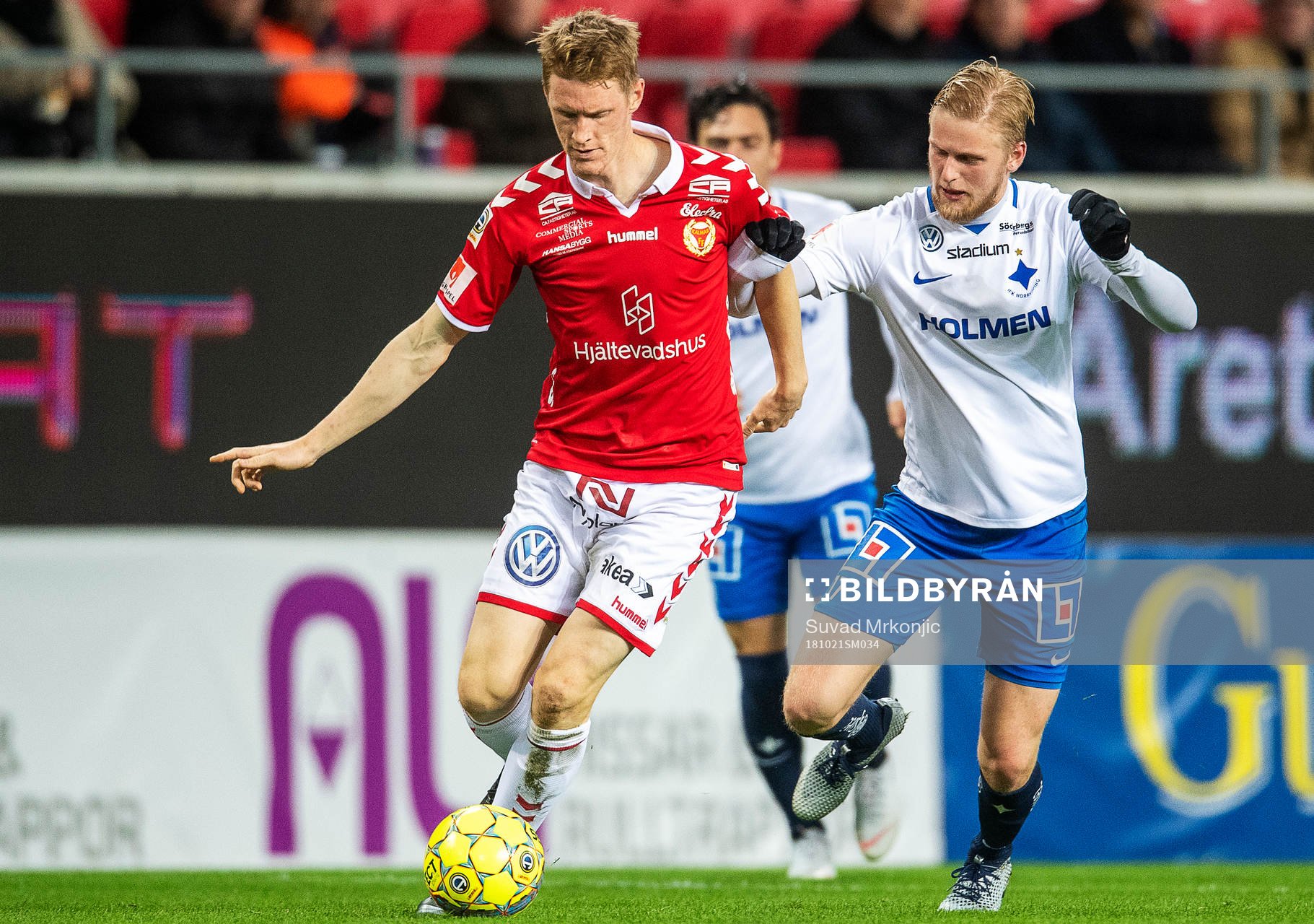 Kalmars Rasmus Elm och Norrköpings Kalle Holmberg