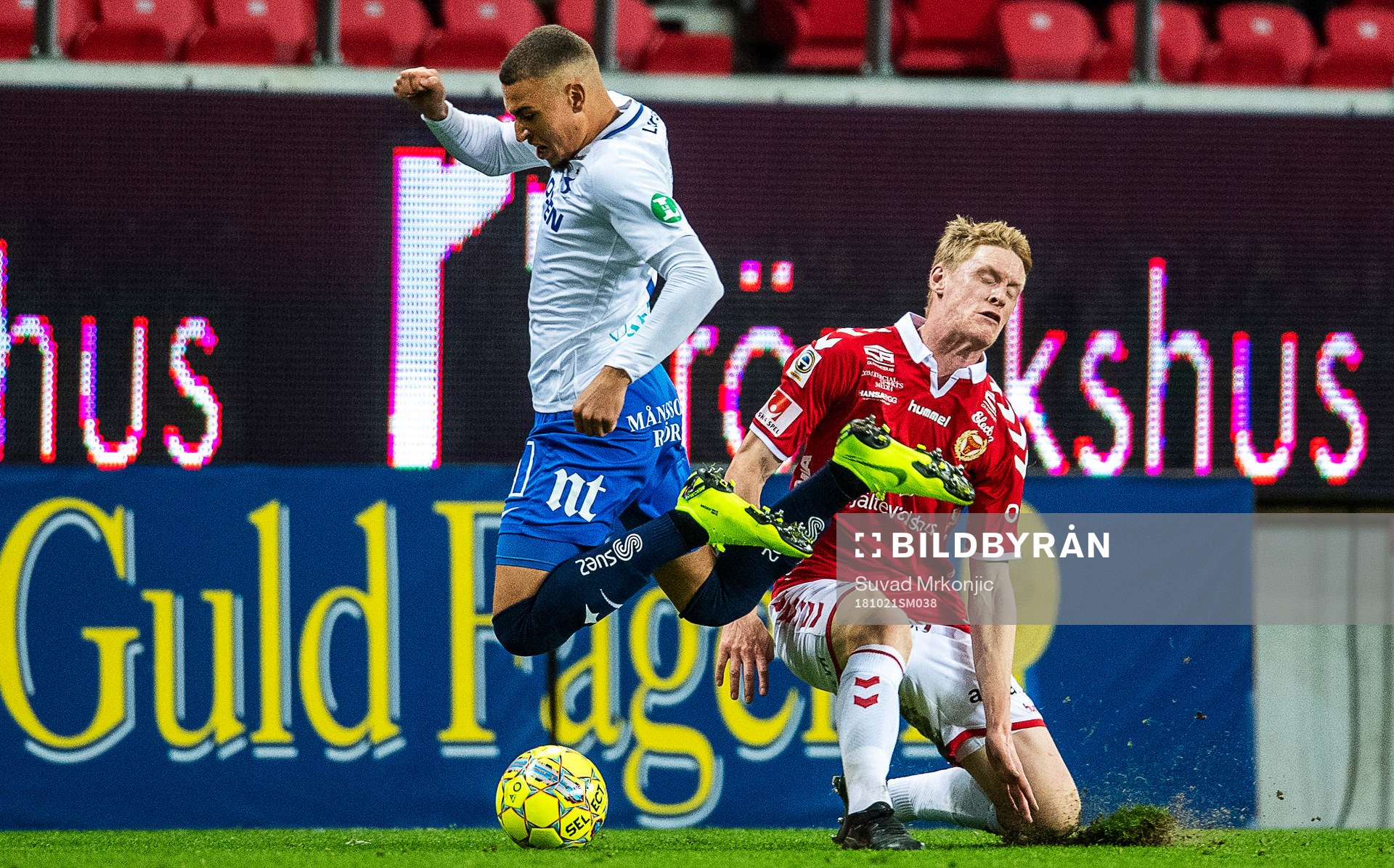 Kalmars Rasmus Elm och Norrköpings Jordan Larsson
