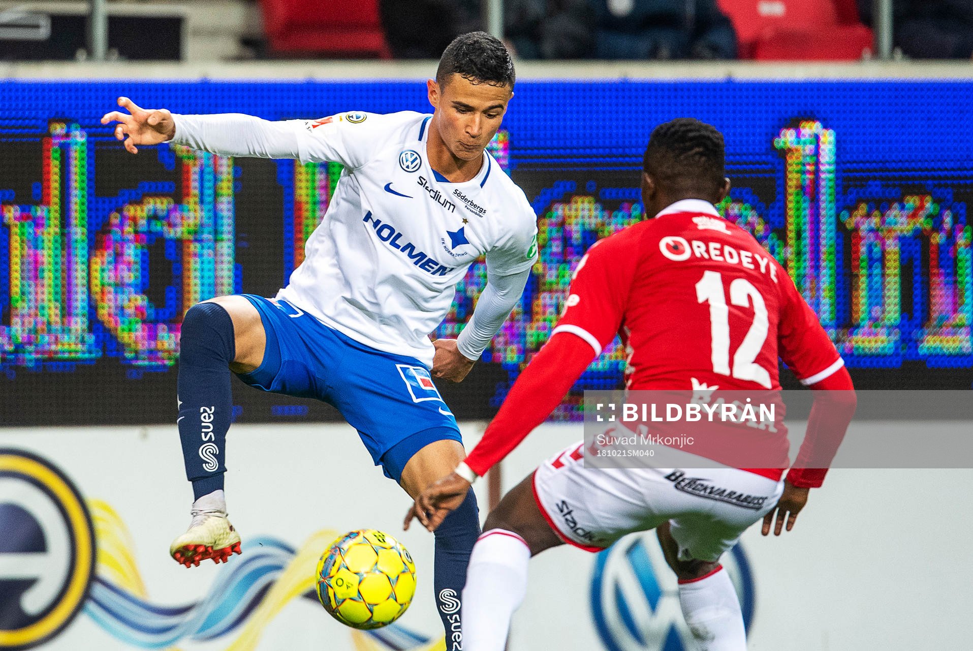 Kalmars Chima Akas och Norrköpings Ian Smith