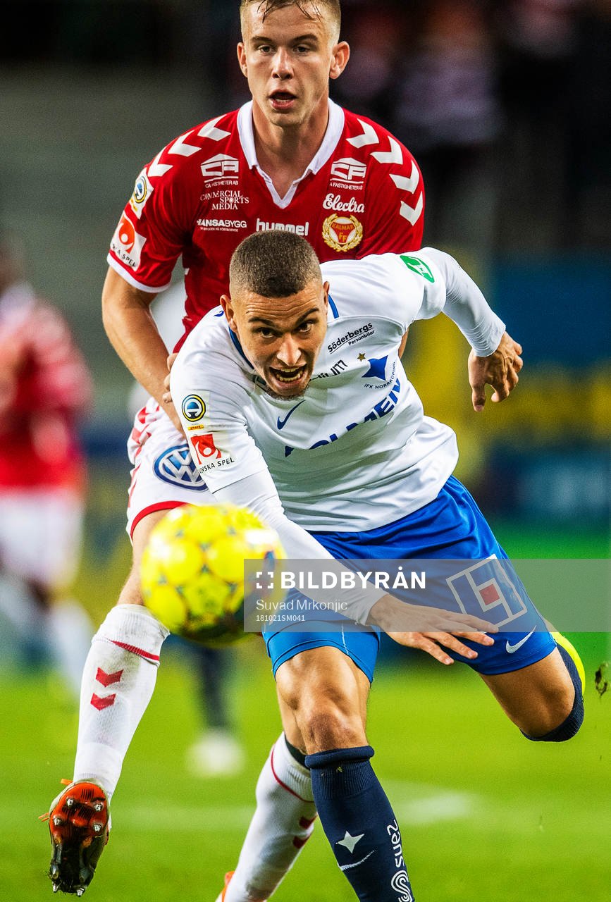 Kalmars Johan Stenmark och Norrköpings Jordan Larsson