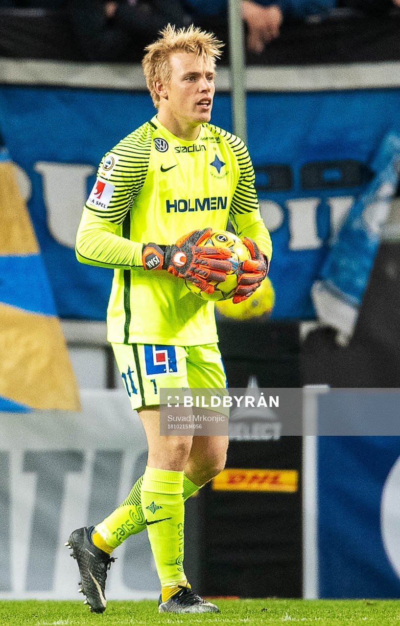 Norrköpings målvakt Isak Pettersson
