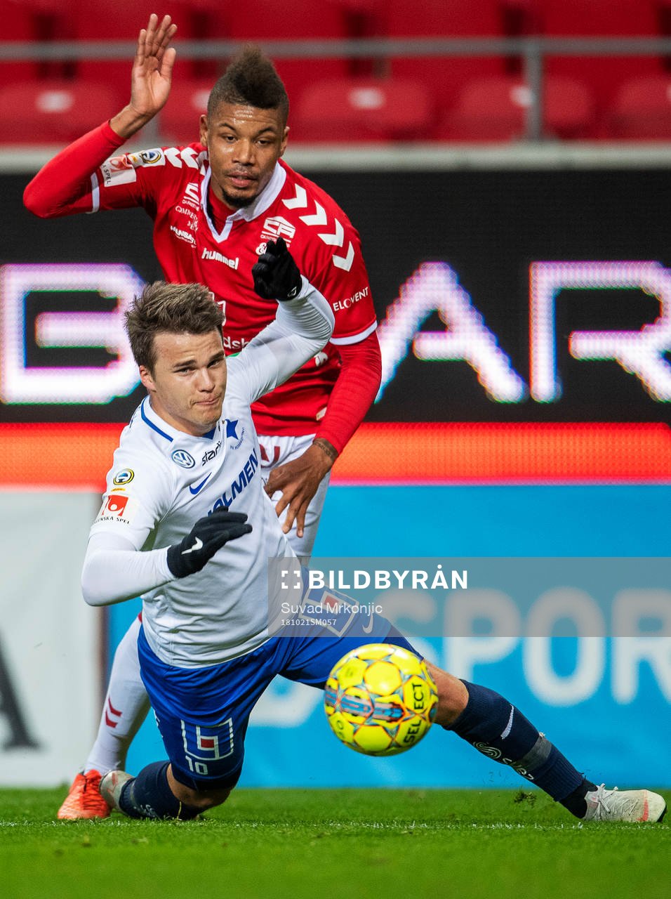 Kalmars Mikael Dyrestam och Norrköpings Simon Skrabb