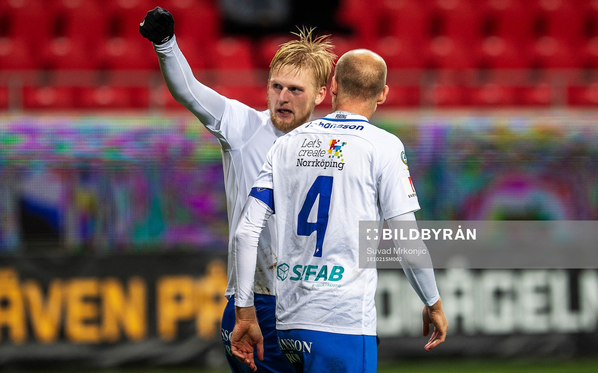 Norrköpings Kalle Holmberg jublar