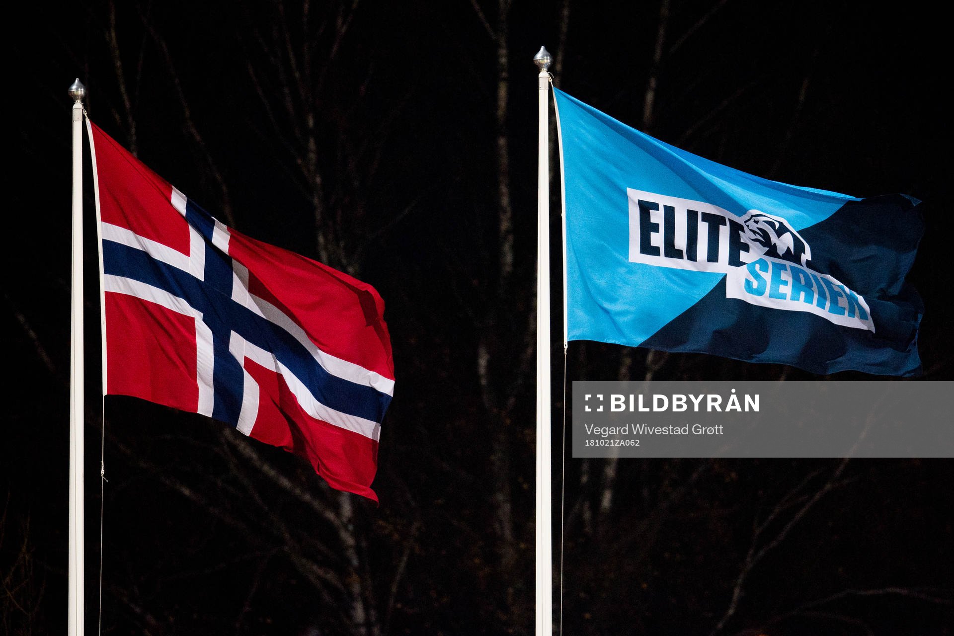 The flags of Norway and Eliteserien