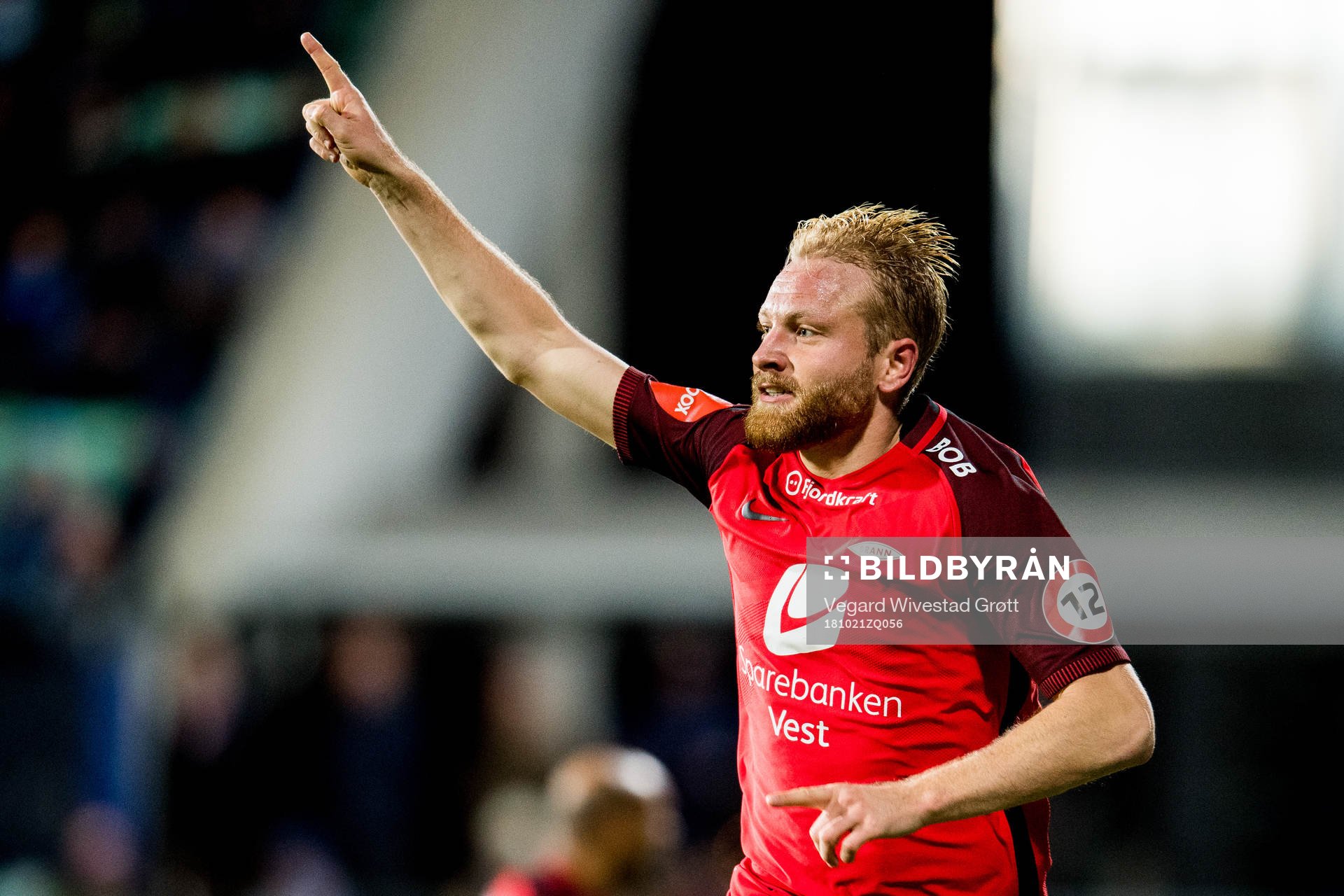 Henrik Kjelsrud Johansen of Brann celebrates
