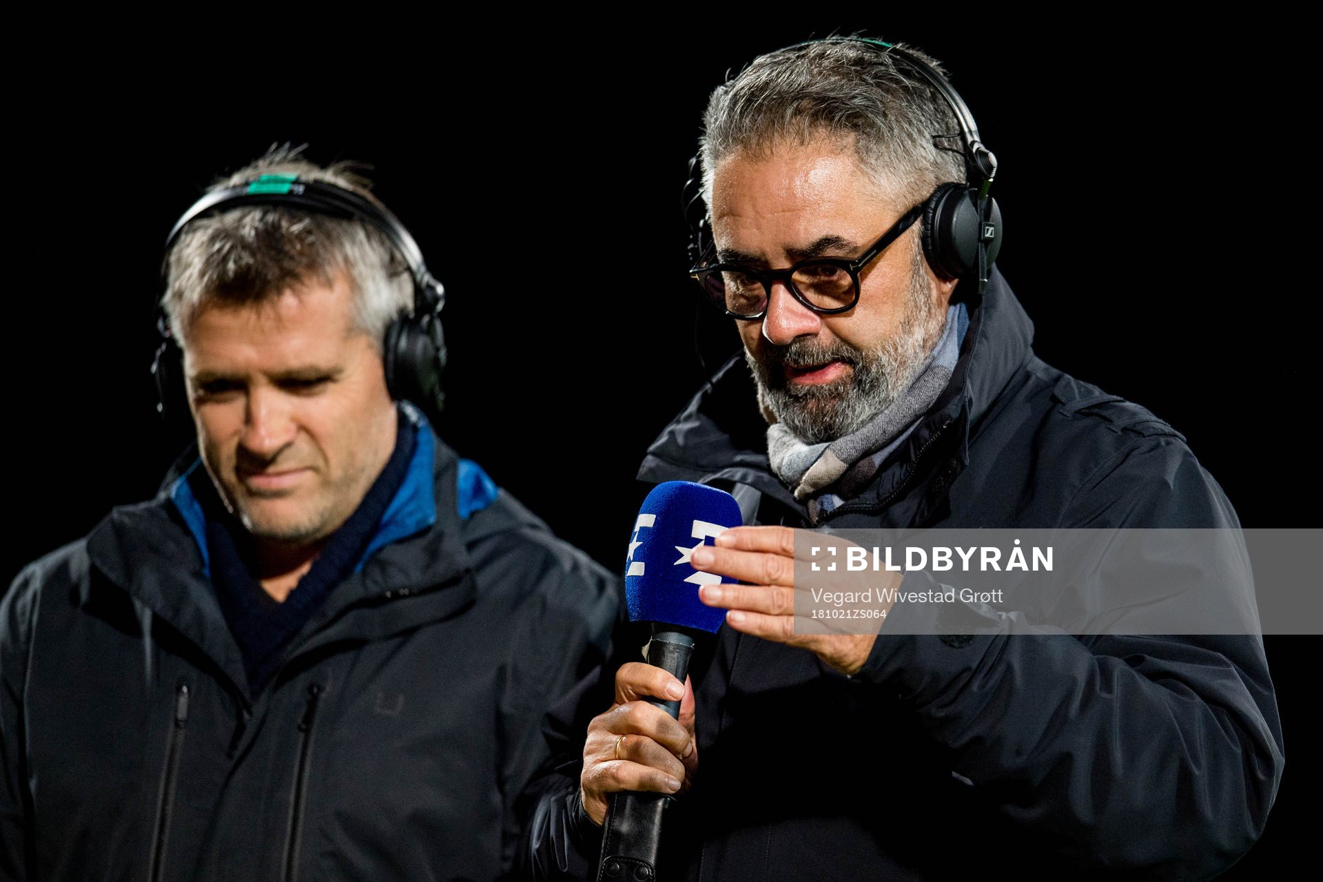 Kenneth Fredheim, commentator of Eurosport, and Tor Ole