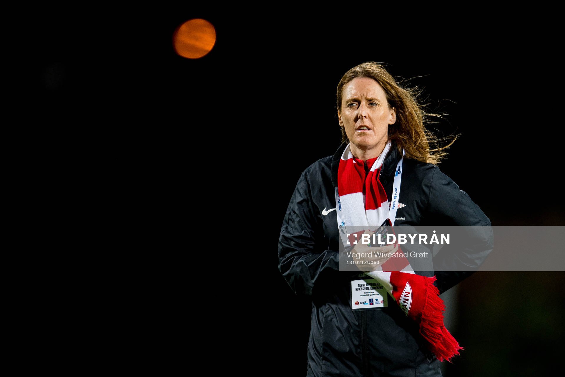 Vibeke Johannesen, CEO of Brann, ahead of the Eliteserien match between Stabæk and Brann on October 21, 2018 in Bekkestua.