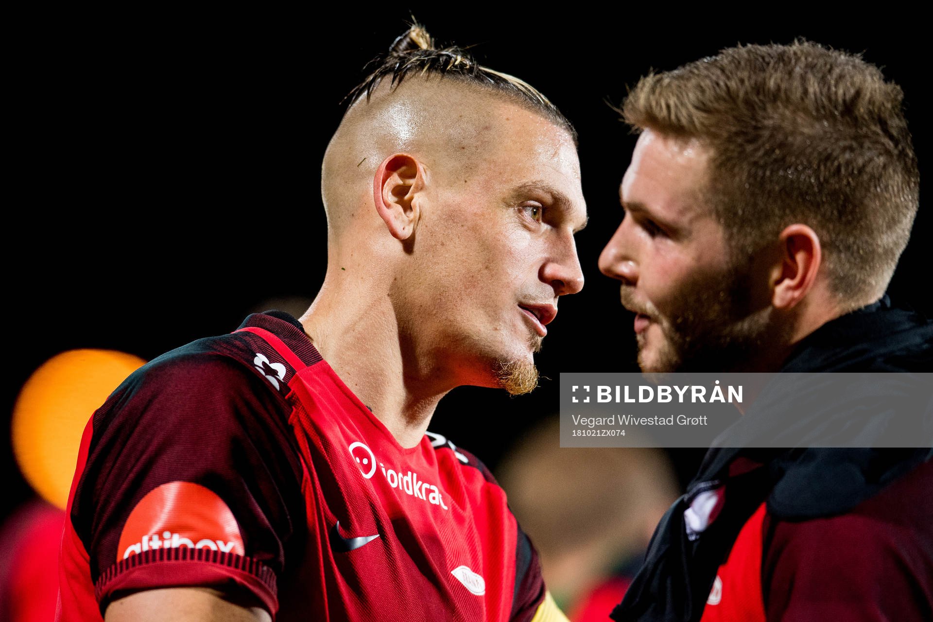 Vito Wormgoor and Gilli Rolantsson of Brann