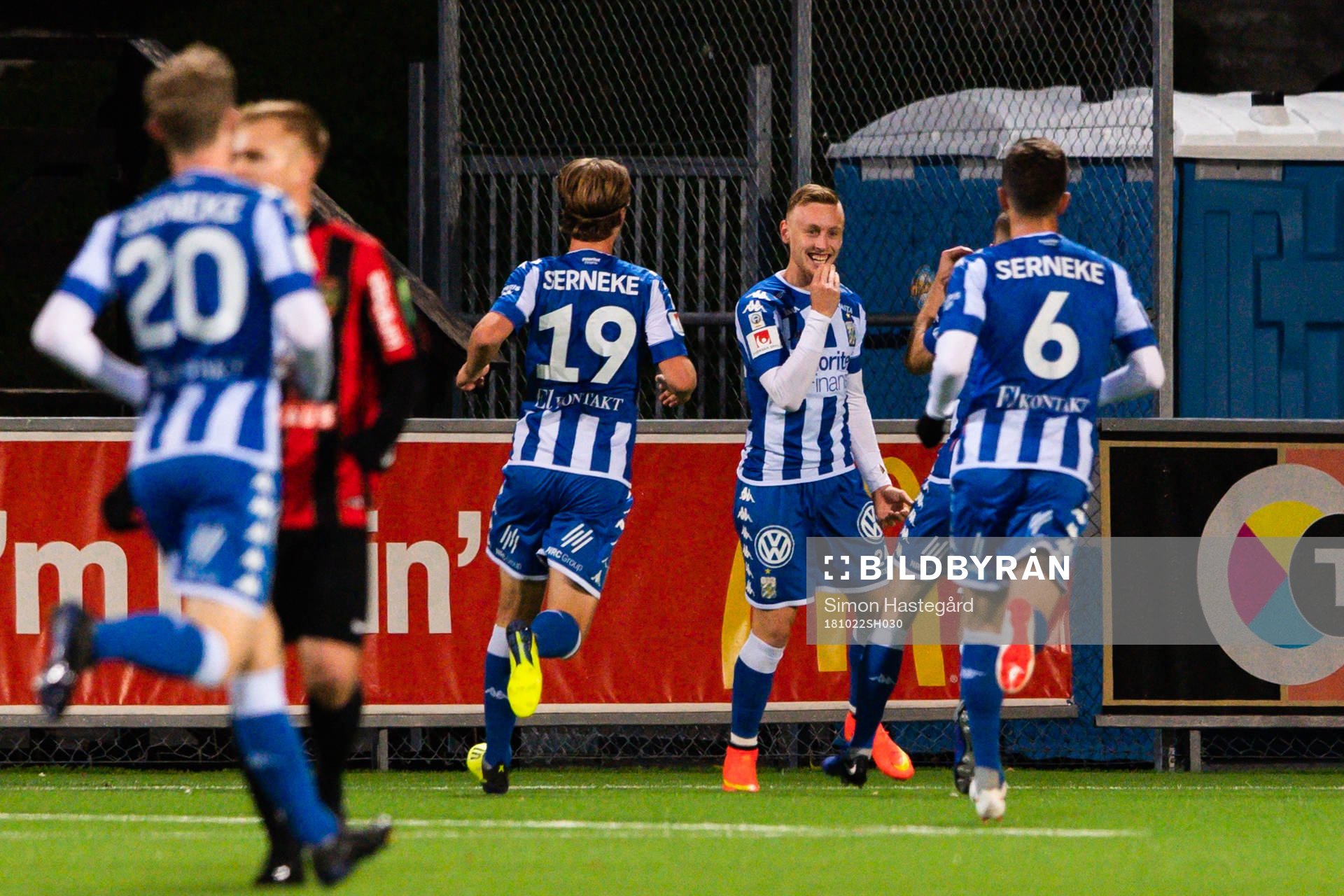 IFK Göteborgs spelare jublar