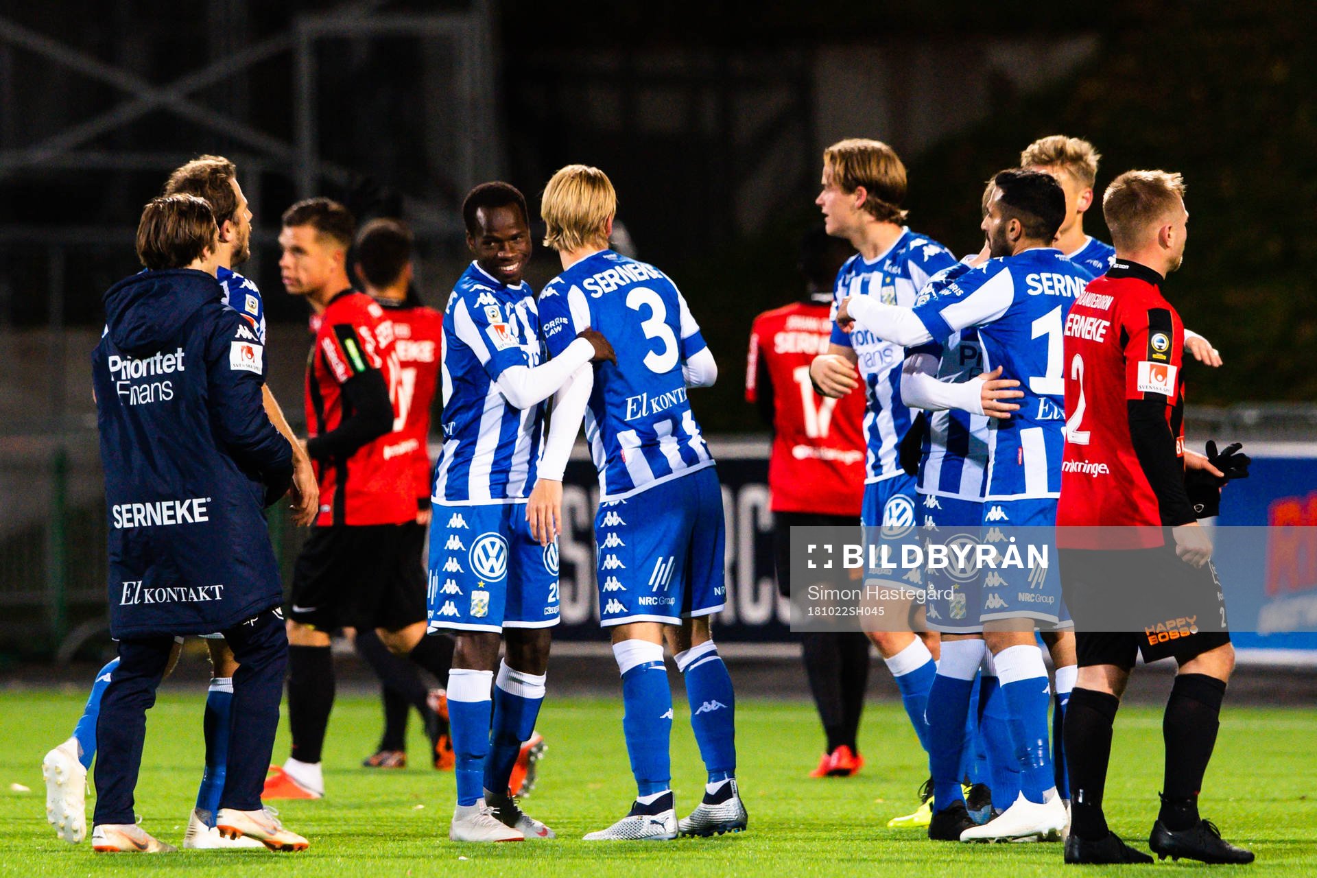 IFK Göteborgs spelare jublar