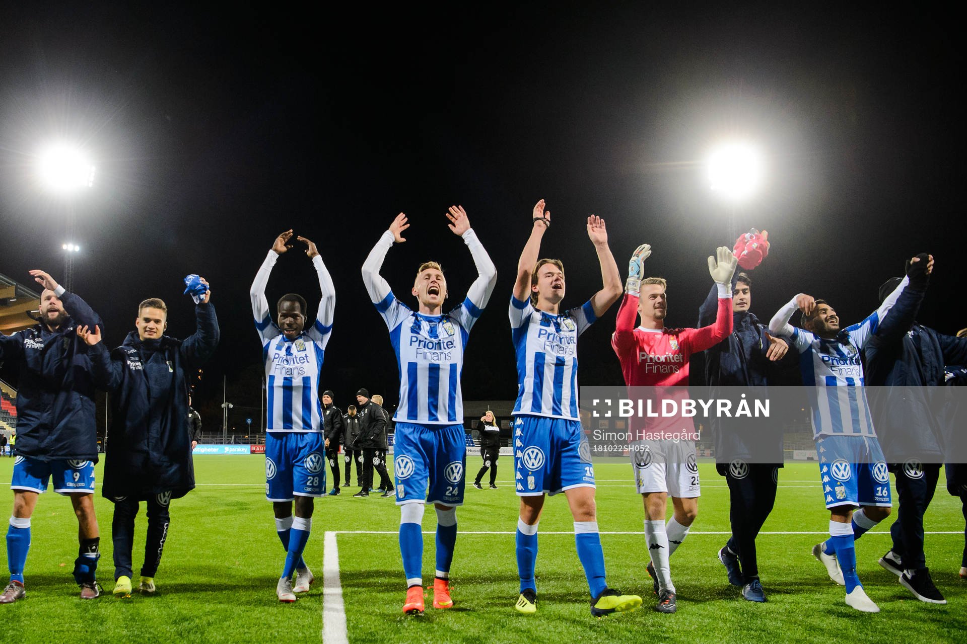 IFK Göteborgs spelare jublar
