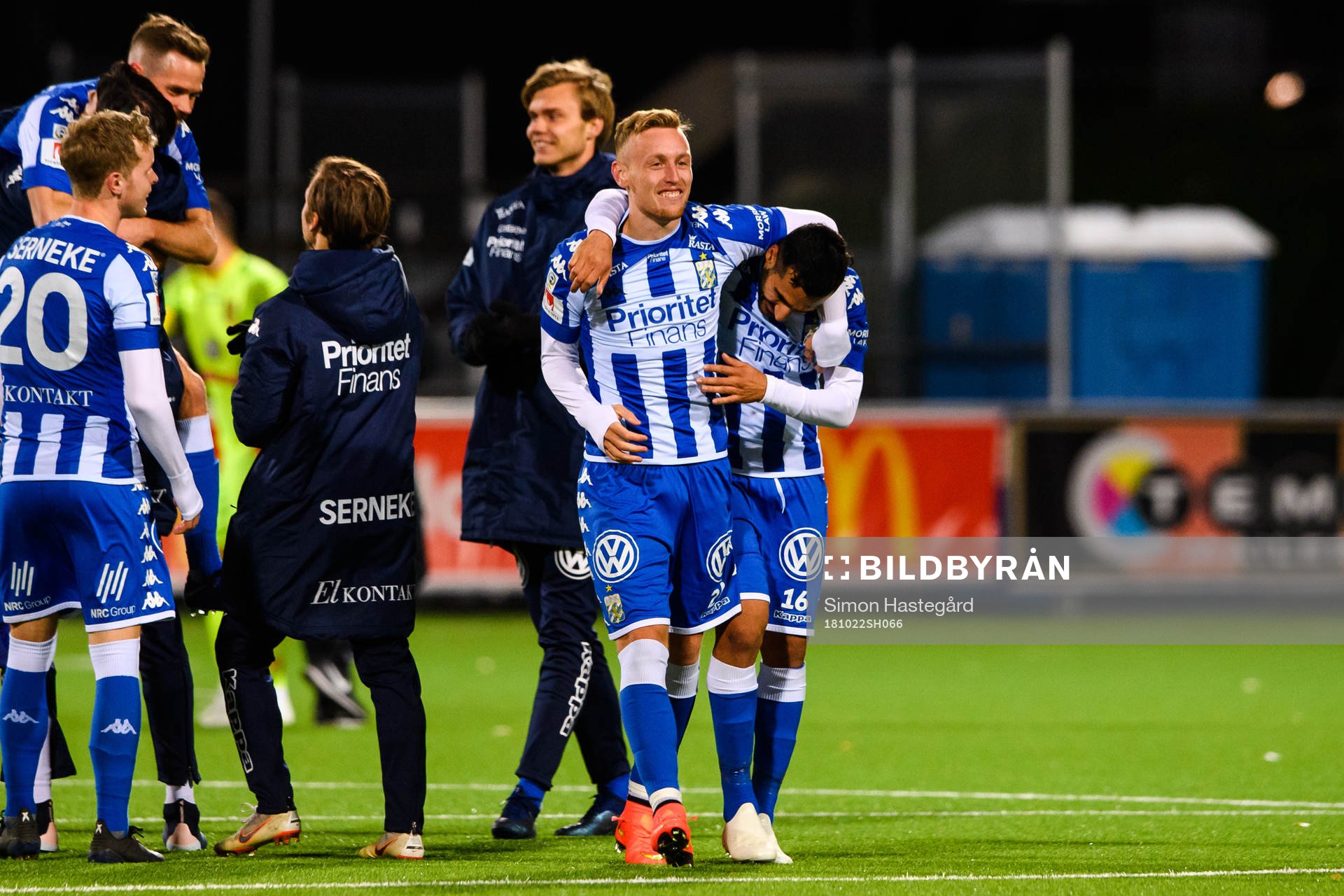 IFK Göteborgs Sebastian Ohlsson och Sargon Abraham jublar
