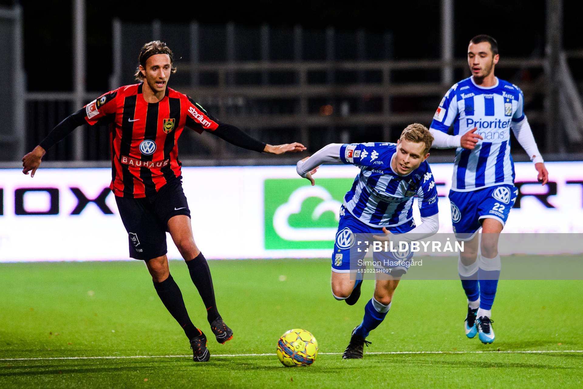 Brommapojkarnas Johan Falkmar och IFK Göteborgs Victor