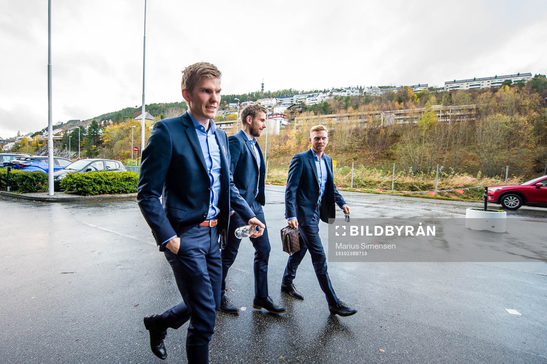 Andreas Lie, Oddbjørn Lie and Fredrik Carlsen of Aalesund