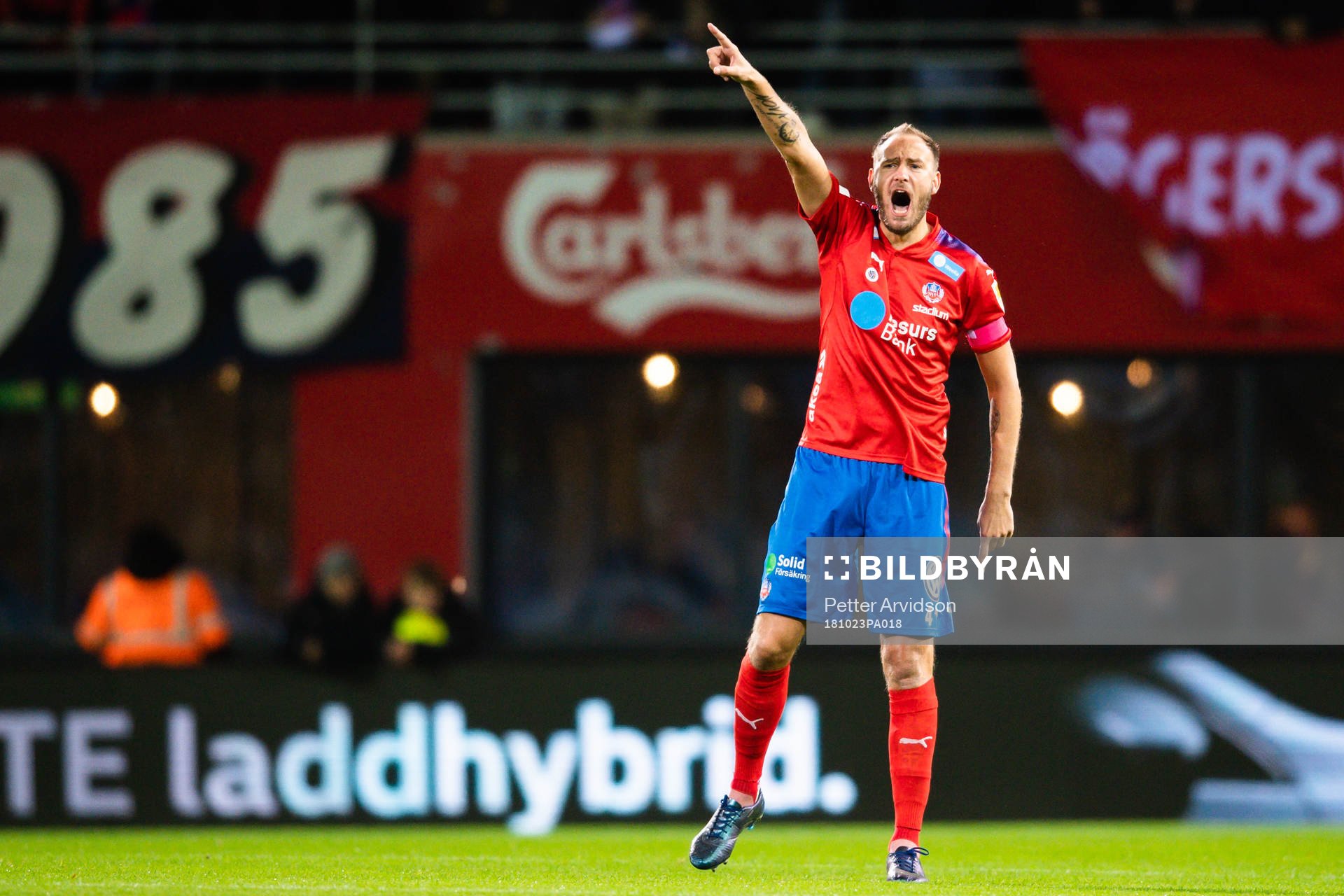 Helsingborgs Andreas Granqvist reagerar