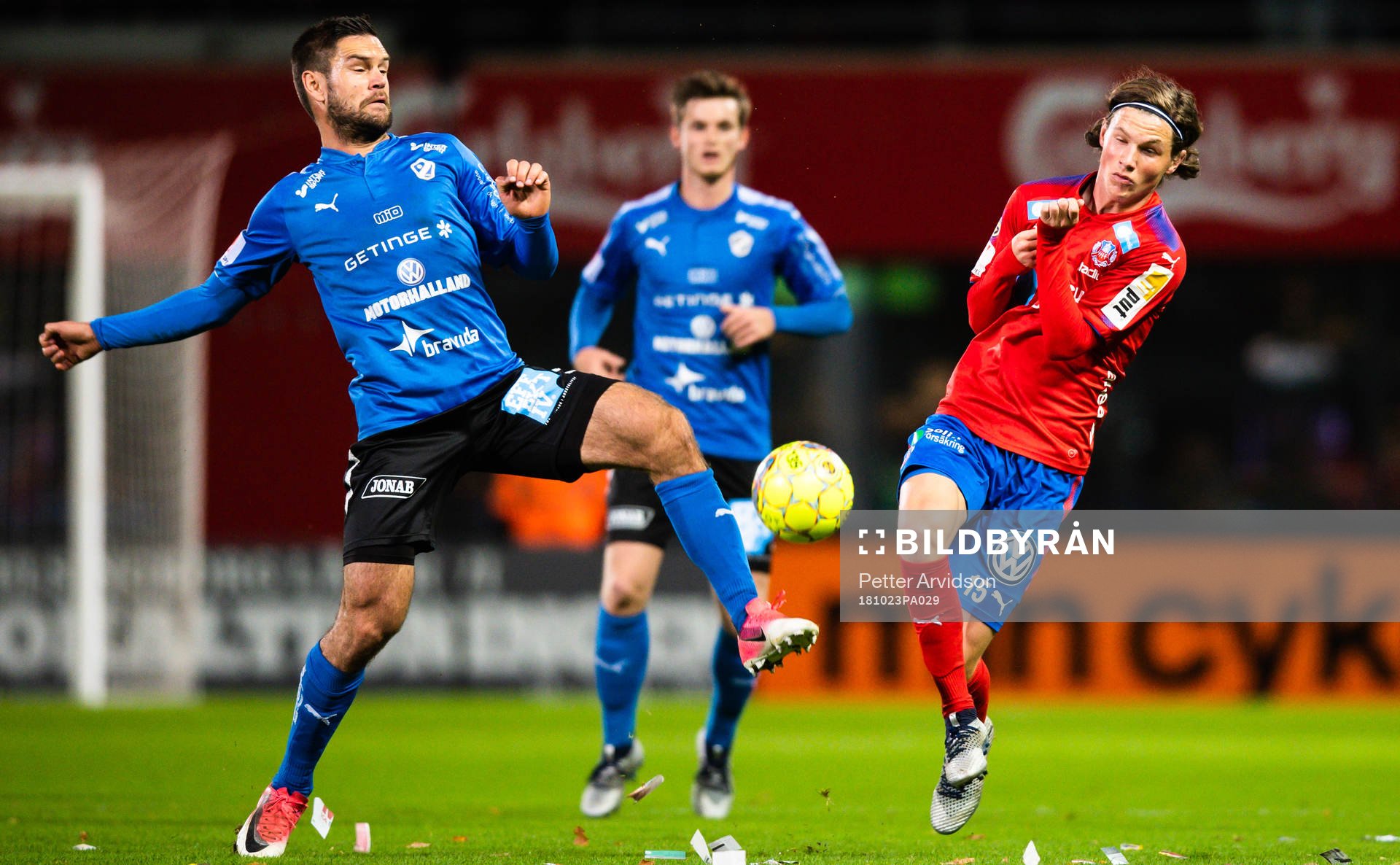 Halmstads Ivo Pekalski och Helsingborgs Max Svensson