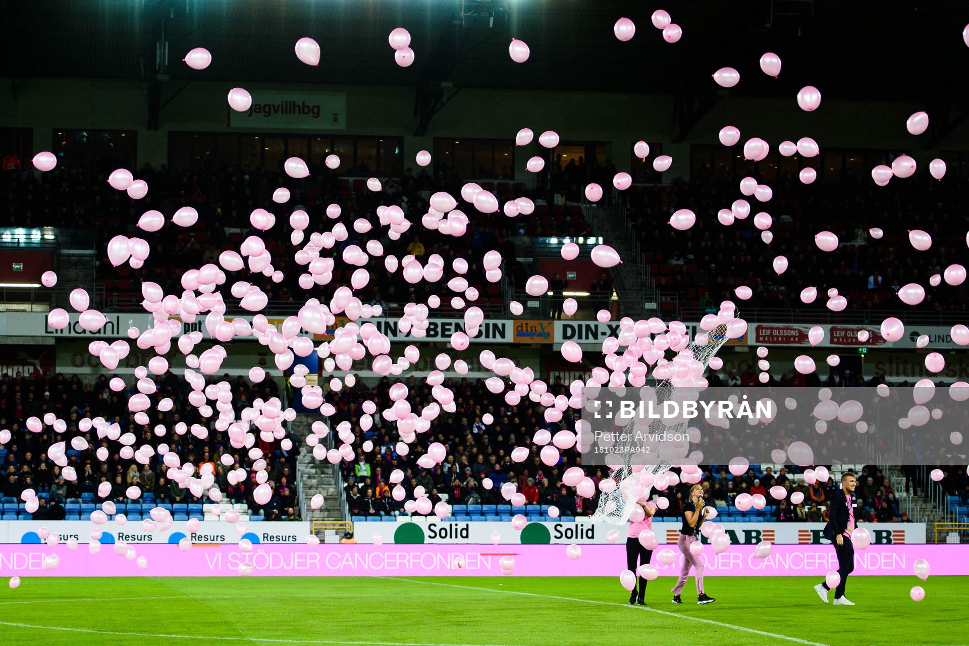 Ballonger för att hedra bröstcancer