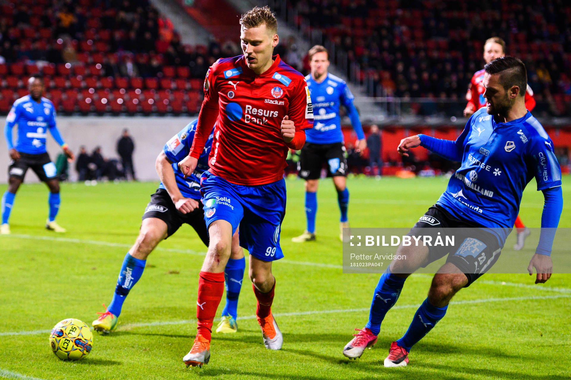 Helsingborgs Andri Runar Bjarnason och Halmstads Ivo
