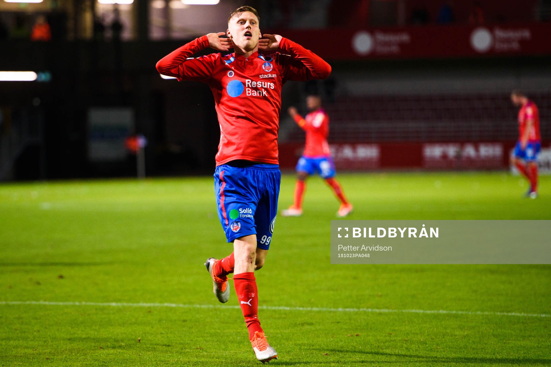 Helsingborgs Andri Runar Bjarnason deppar