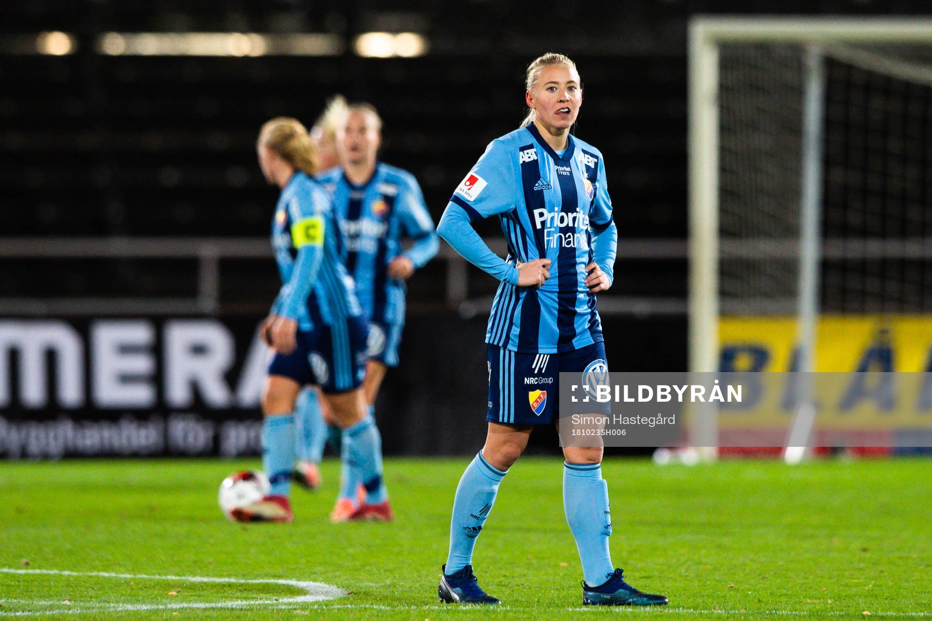 Djurgårdens Julia Spetsmark  deppar
