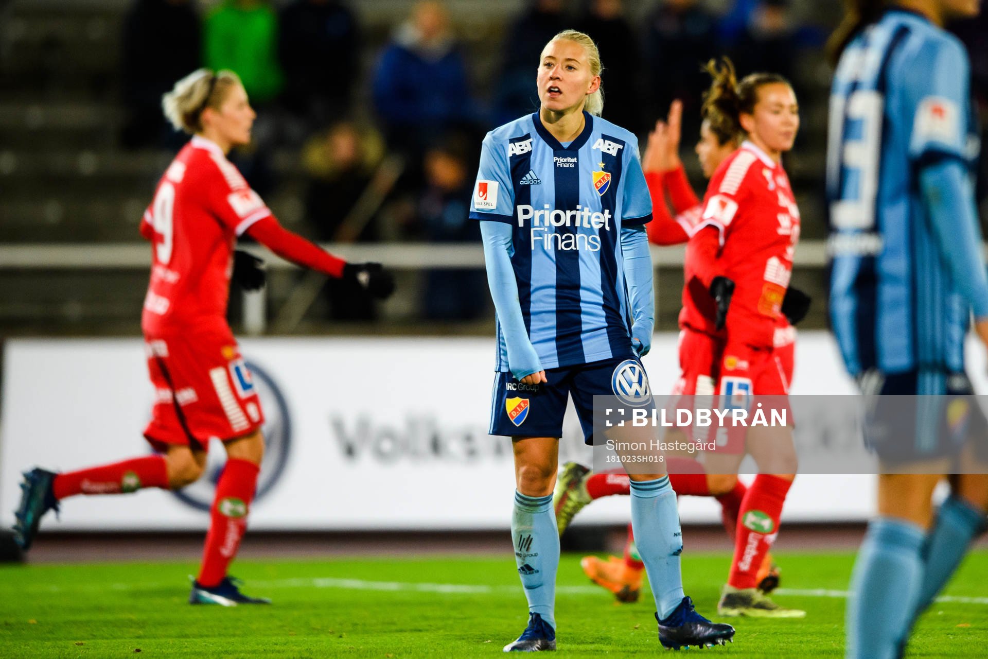 Djurgårdens Julia Spetsmark  deppar