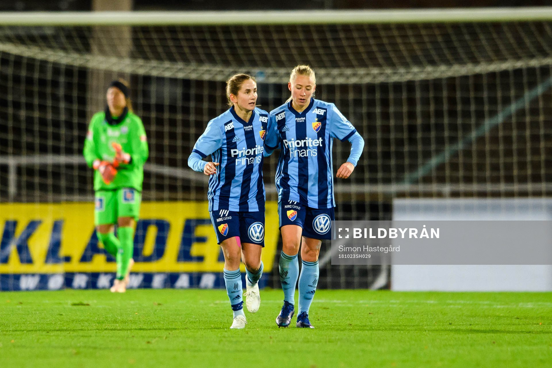 Djurgårdens Julia Spetsmark  jublar