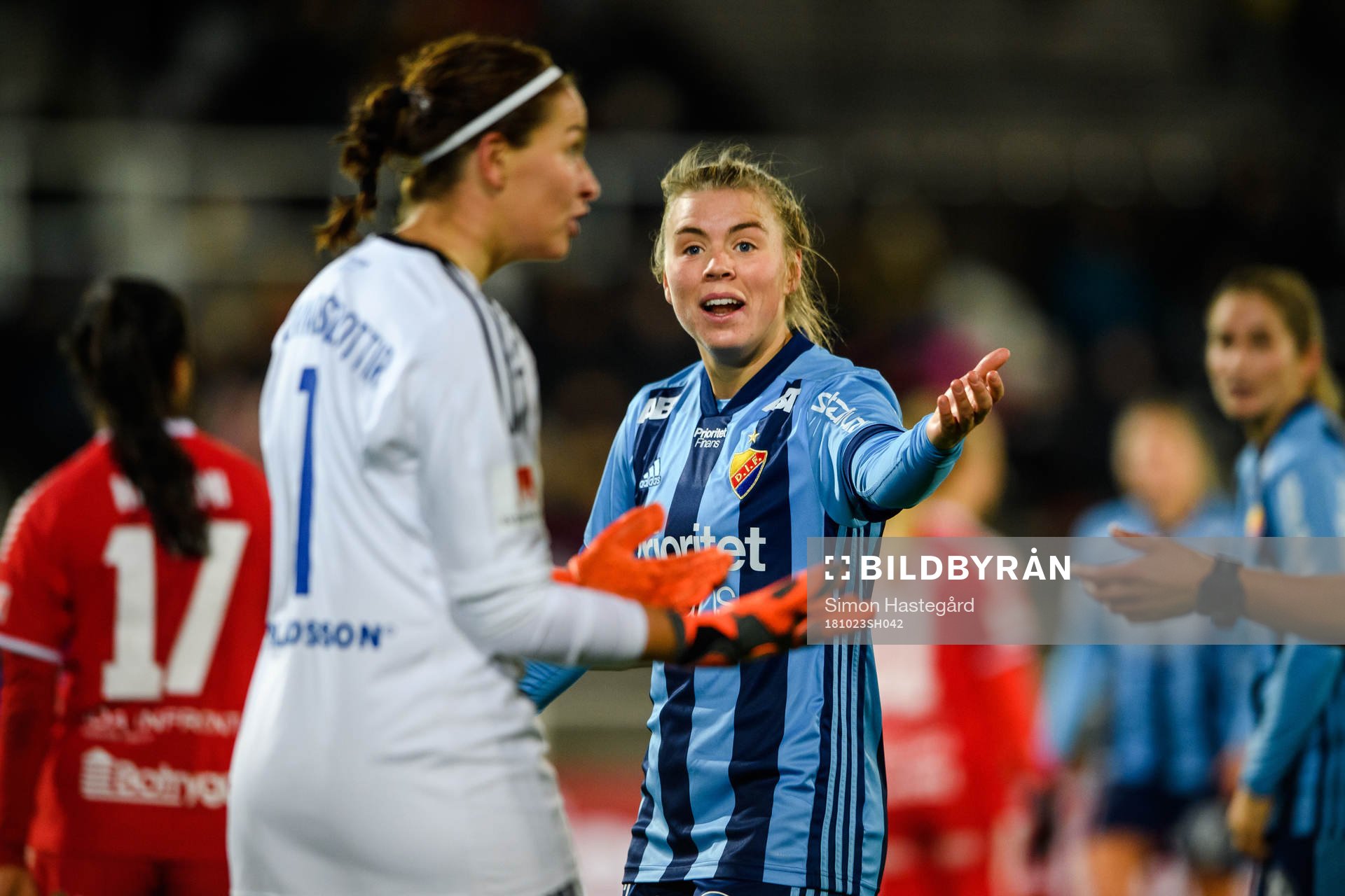 Djurgårdens Ingibjörg Sigurdadottir deppar