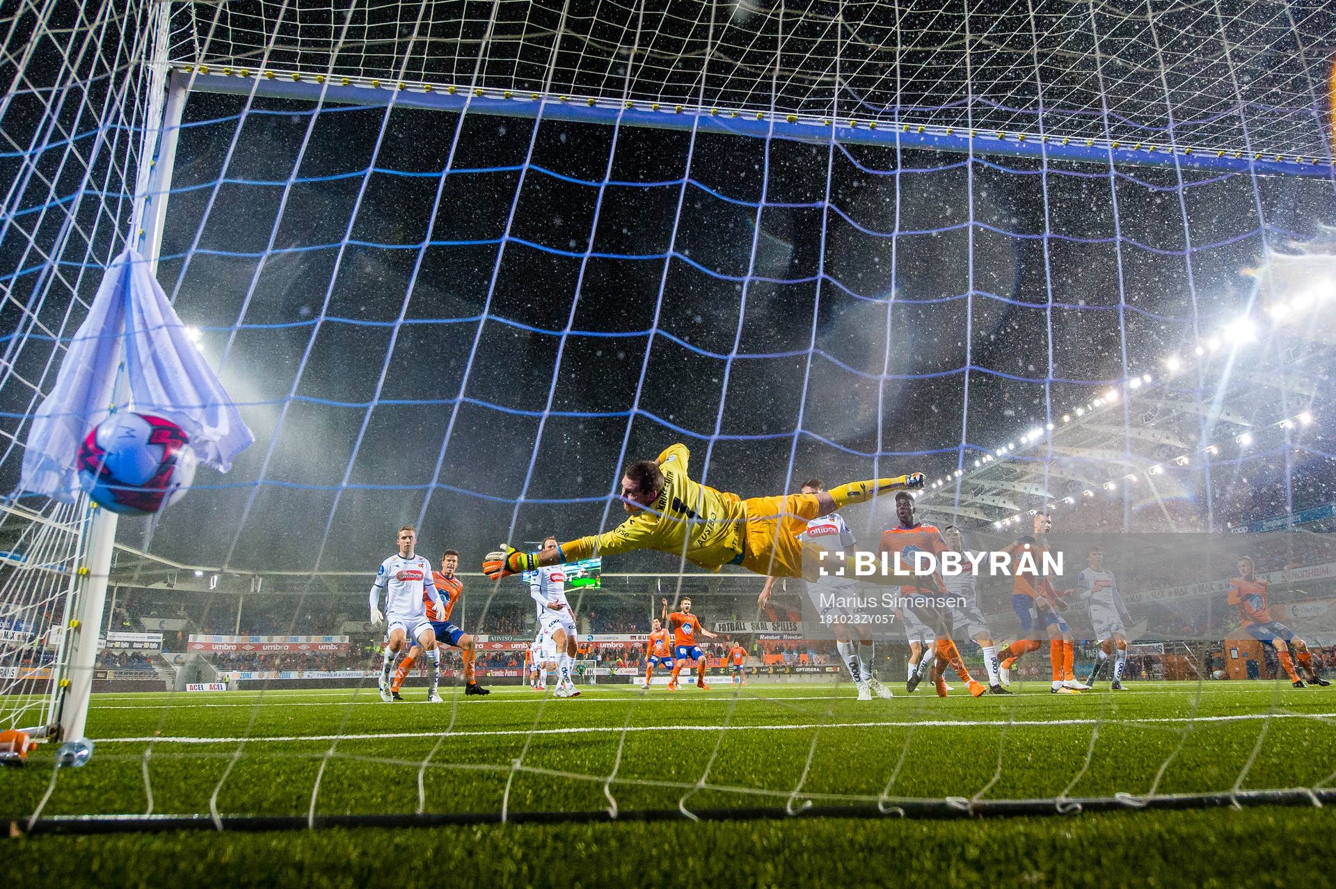 Kaj Ramsteijn of Aalesund scores the 1-2 goal
