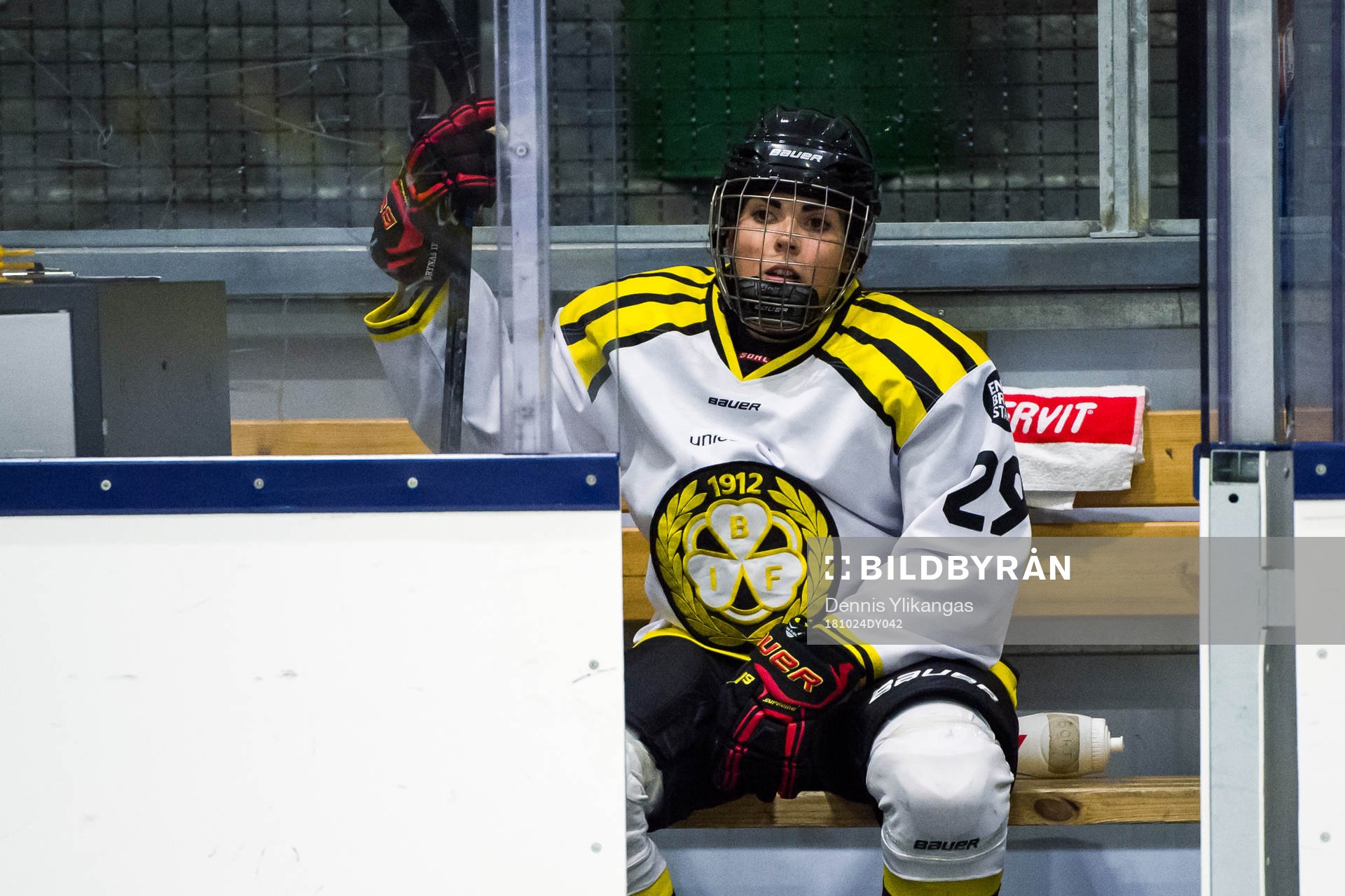 Brynäs Andrea Cordoba deppar i utvisningsbåset
