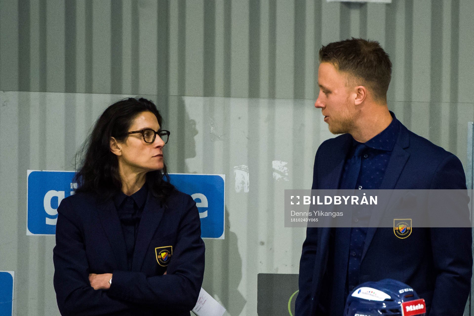 Djurgårdens tränare Alana Blahoski och assisterande
