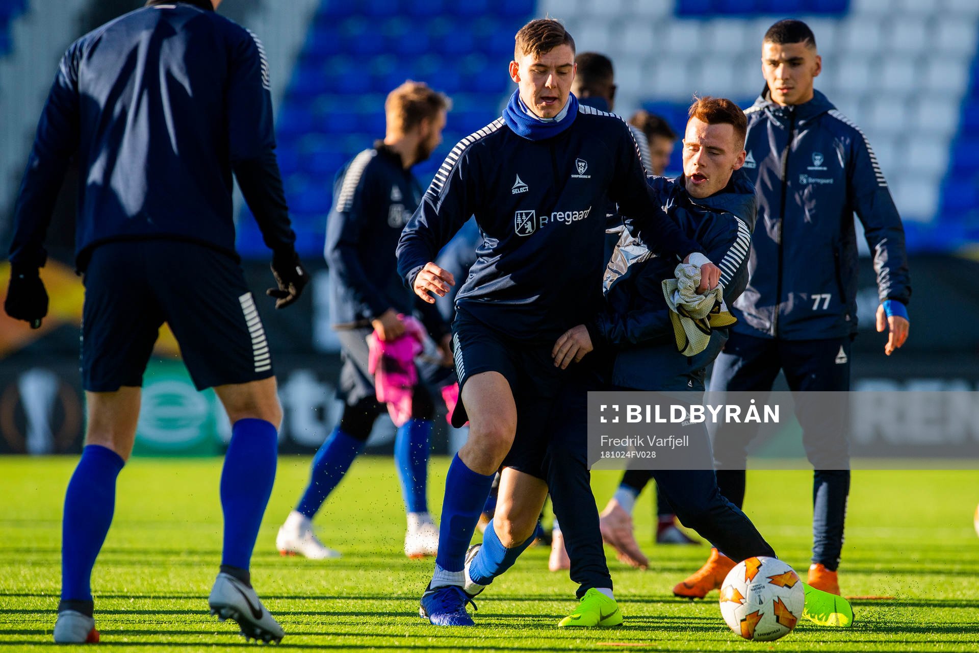 Jørgen Strand Larsen and Tobias Heintz of Sarpsborg 08