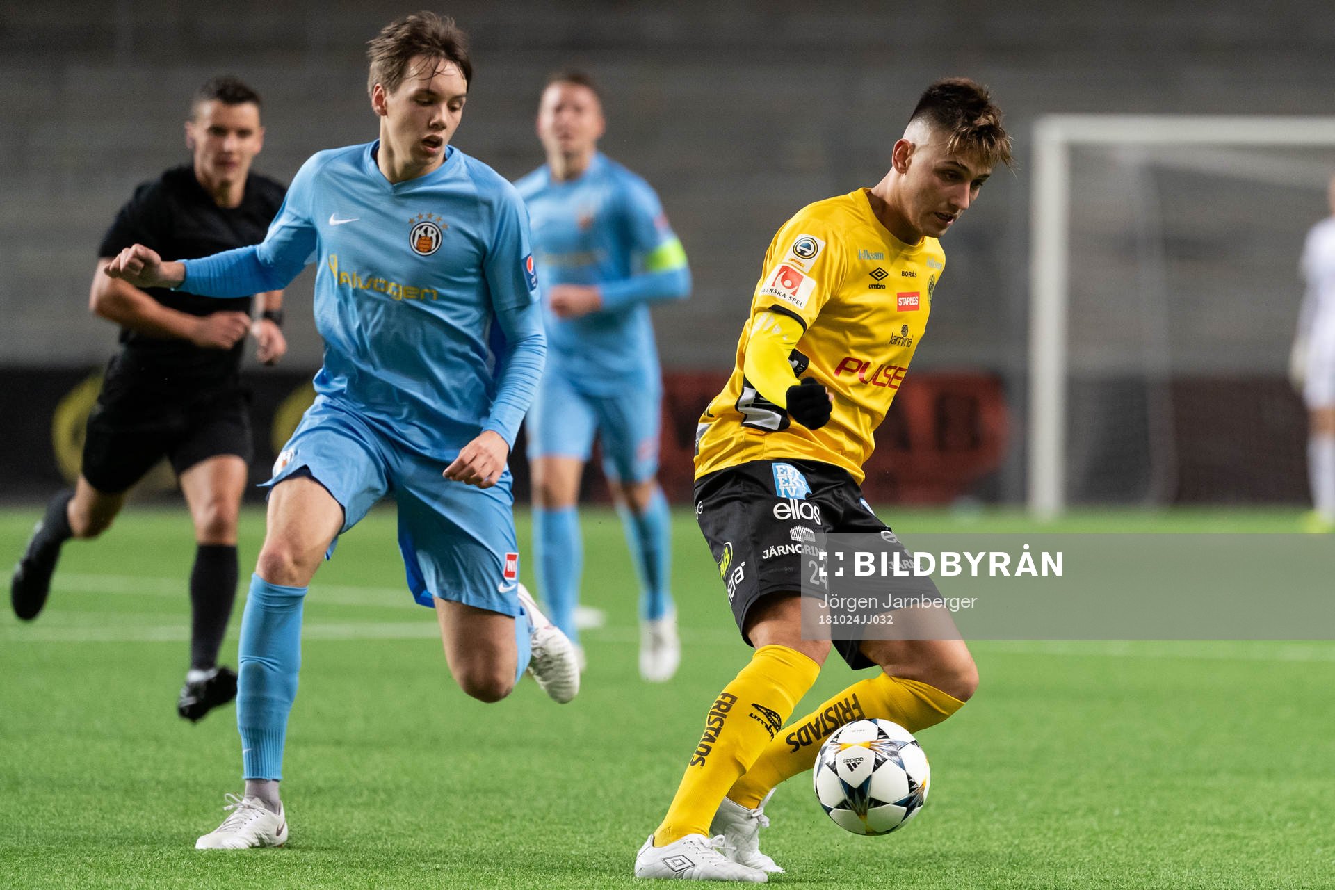 Elfsborgs Alexsandar Ceganjac och KR Reykjaviks Finnur