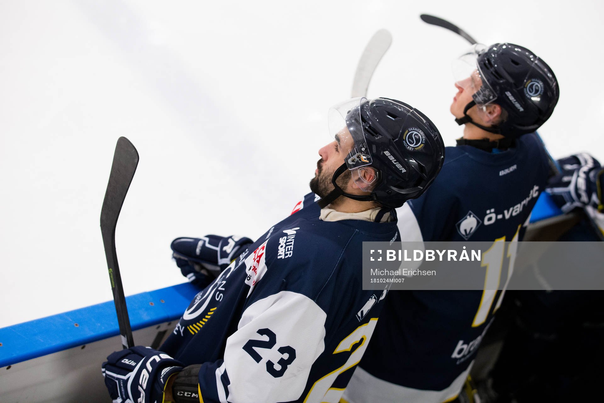 Skärgårdens hockeys Denis Klecka och Ivan Hodulov
