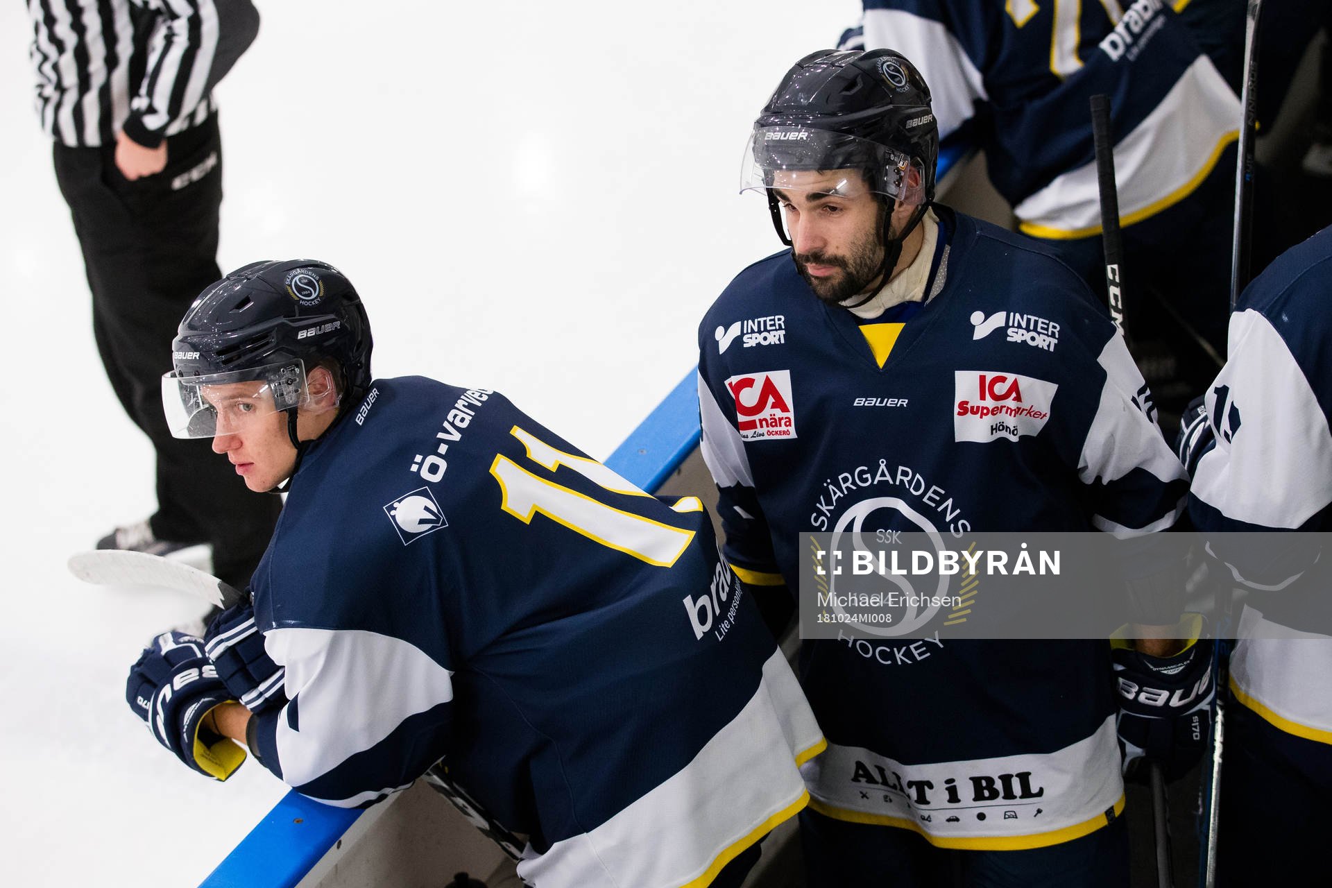 Skärgårdens hockeys Denis Klecka och Ivan Hodulov
