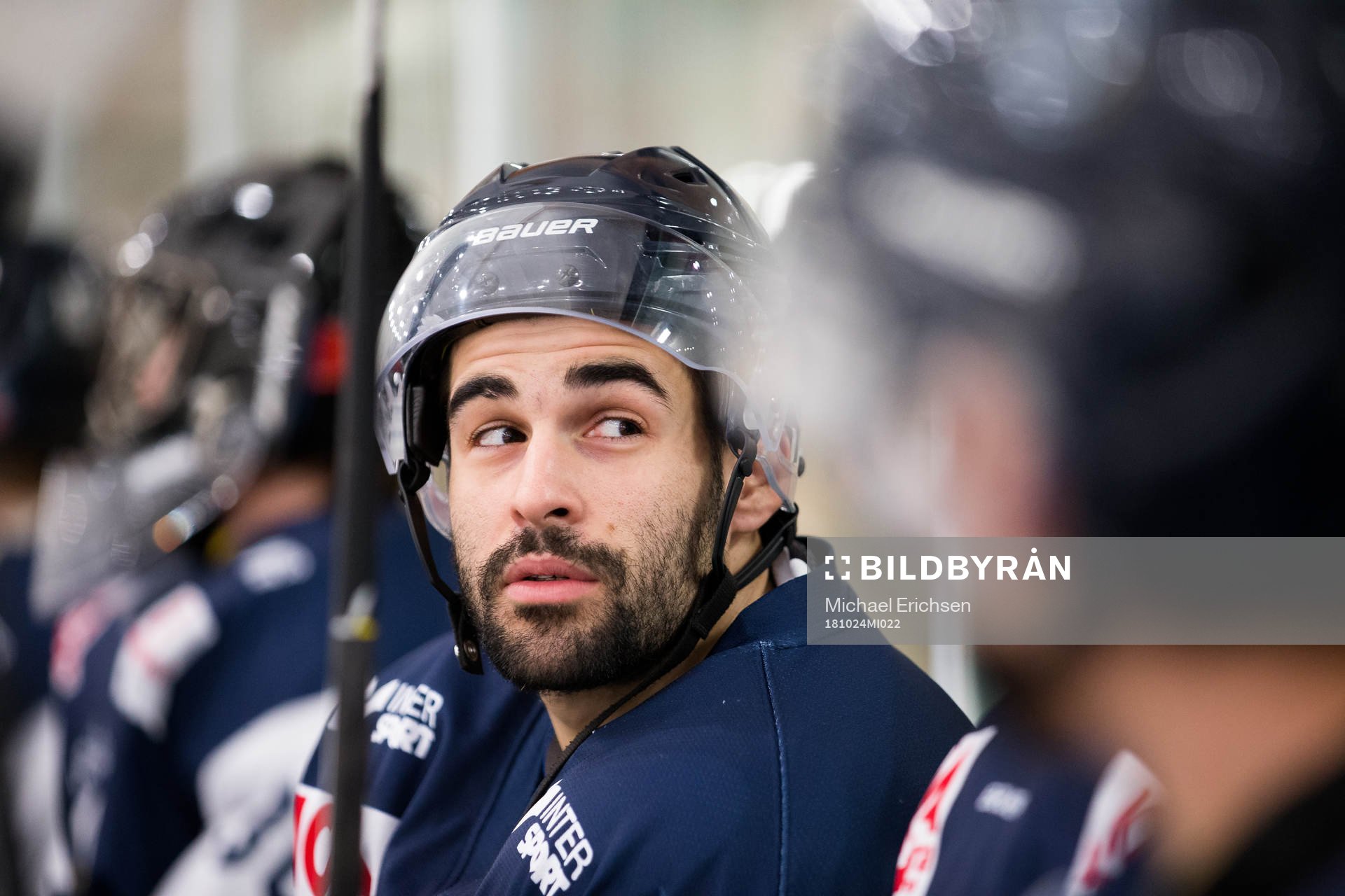 Skärgårdens hockeys Ivan Hodulov innan en match