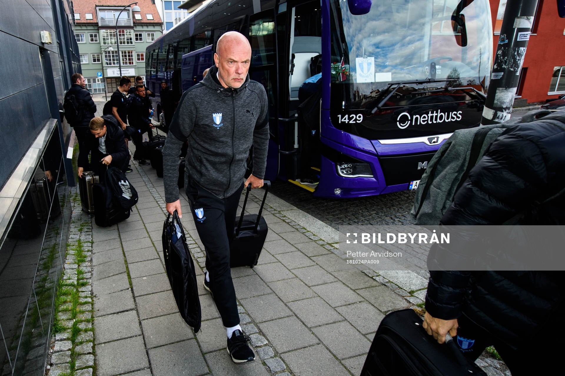 Head coach Uwe Rösler of Malmö FF arrives at the hotel
