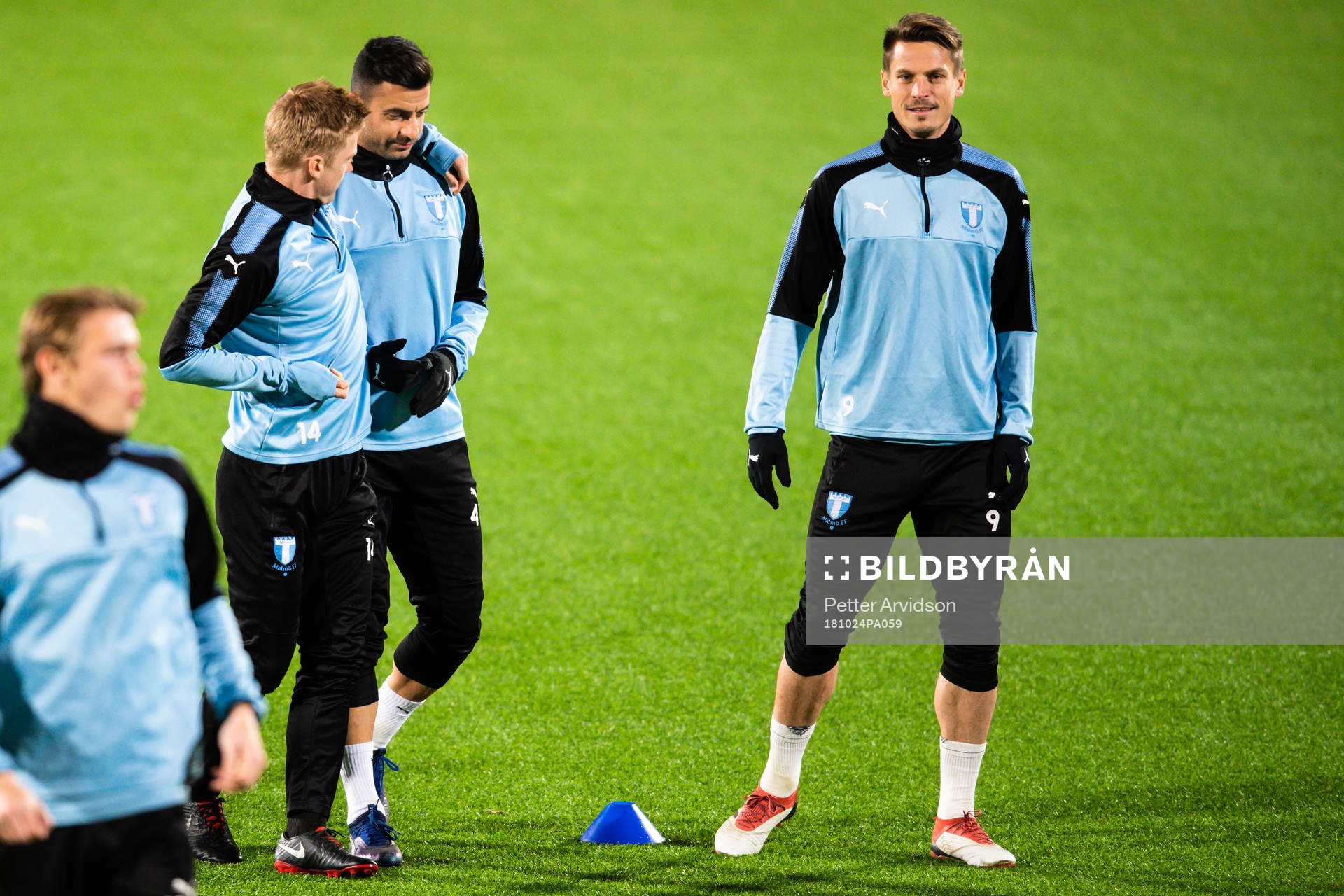 Behrang Safari and Markus Rosenberg of Malmö FF