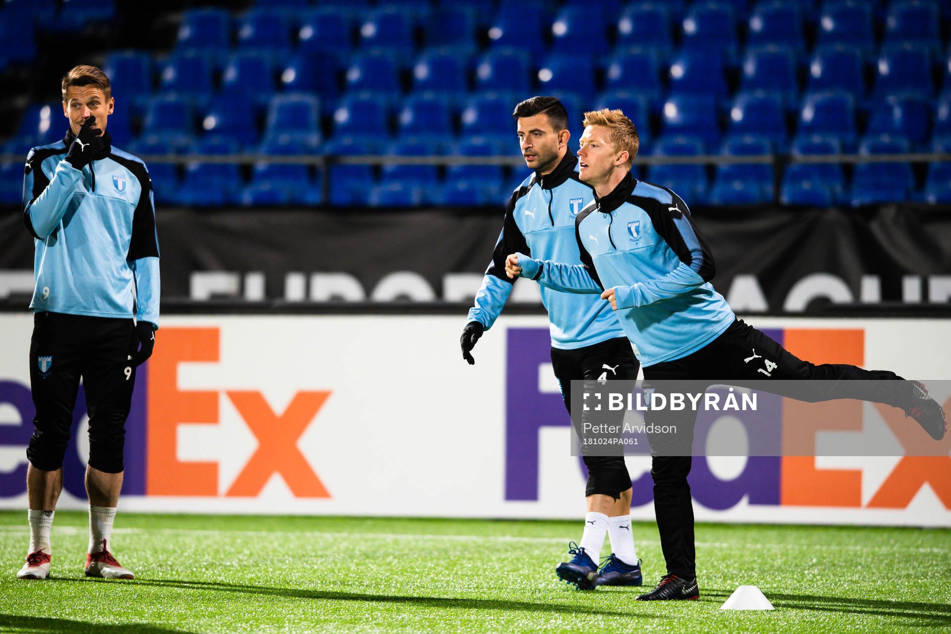 Markus Rosenberg, Behrang Safari and Anders Christiansen of