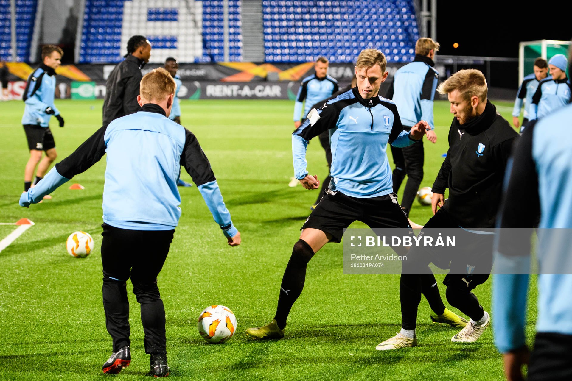 Sören Rieks and Rasmus Bengtsson of Malmö FF