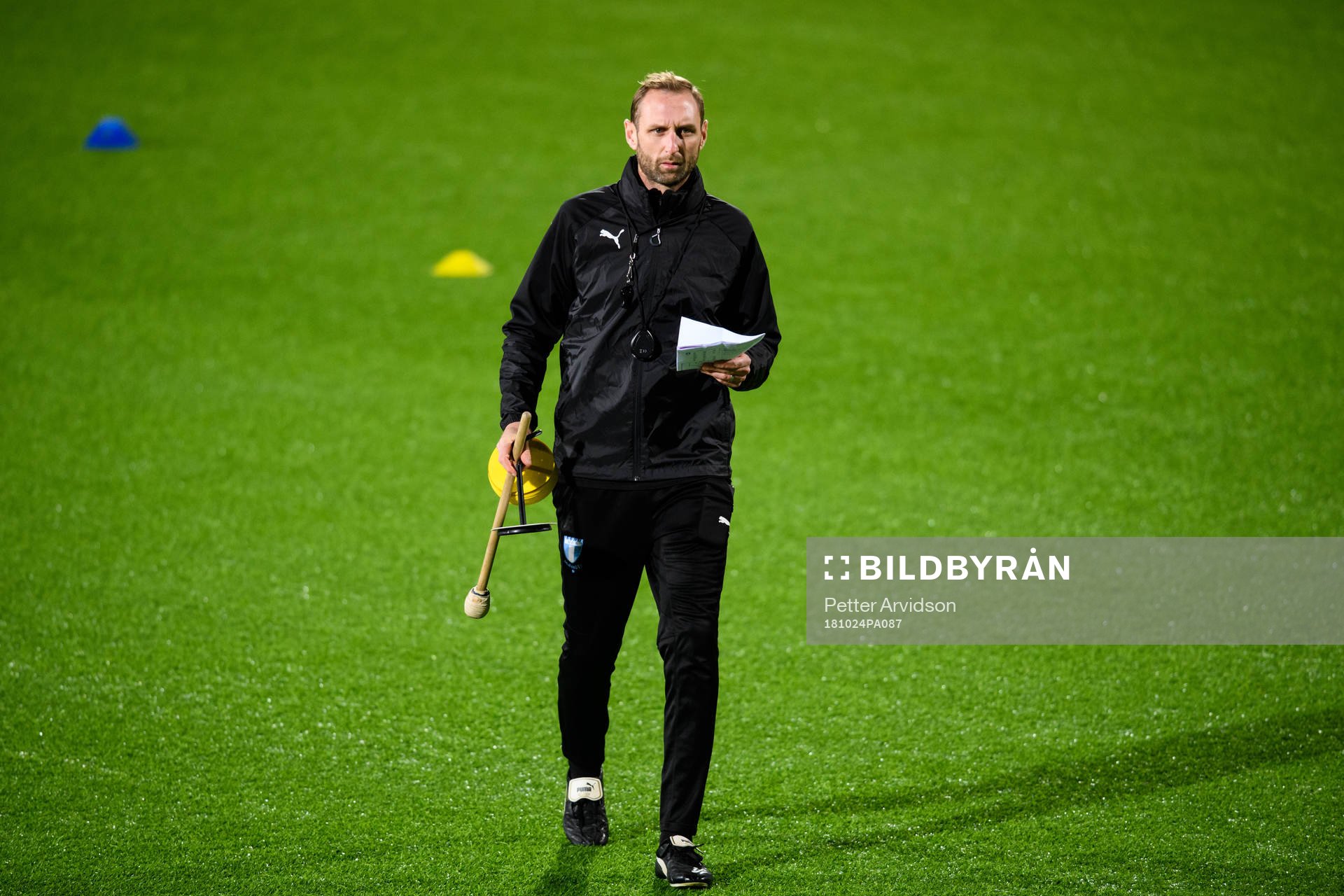 Assistant coach Andreas Georgson of Malmö FF