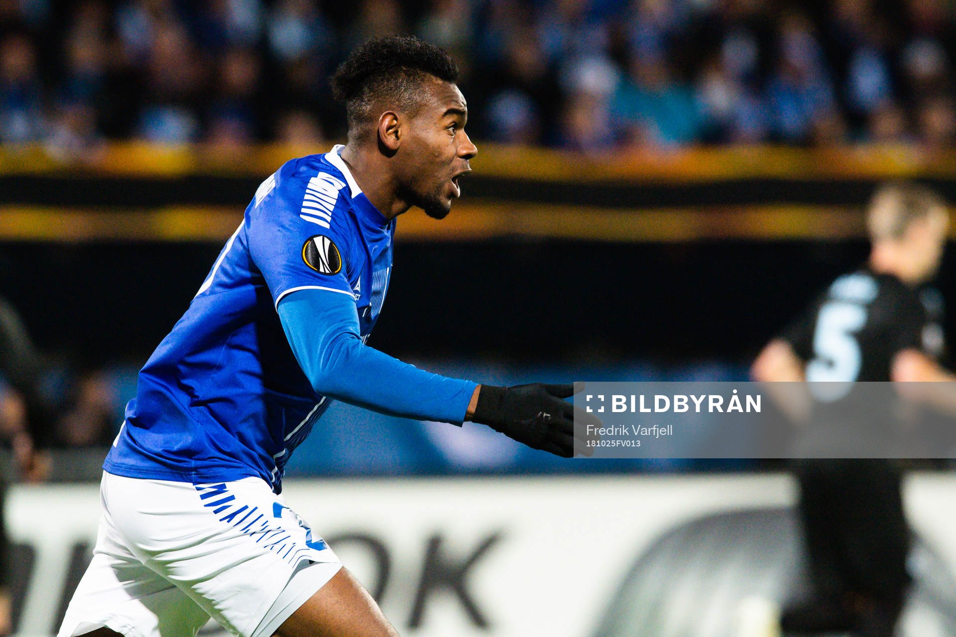 Erikson Spinola Lima of Sarpsborg 08 reacts
