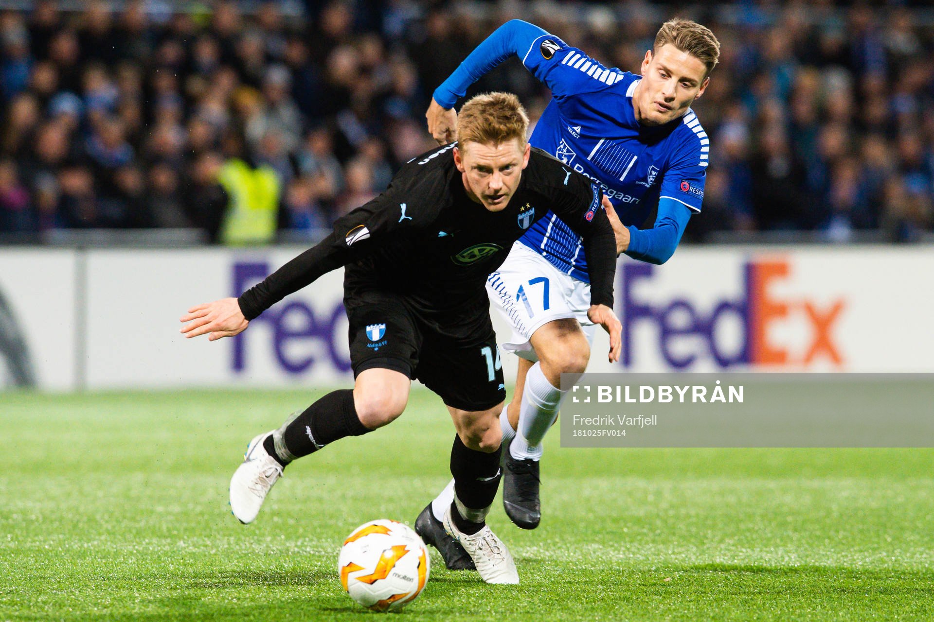 Anders Christiansen of Malmö FF and Kristoffer