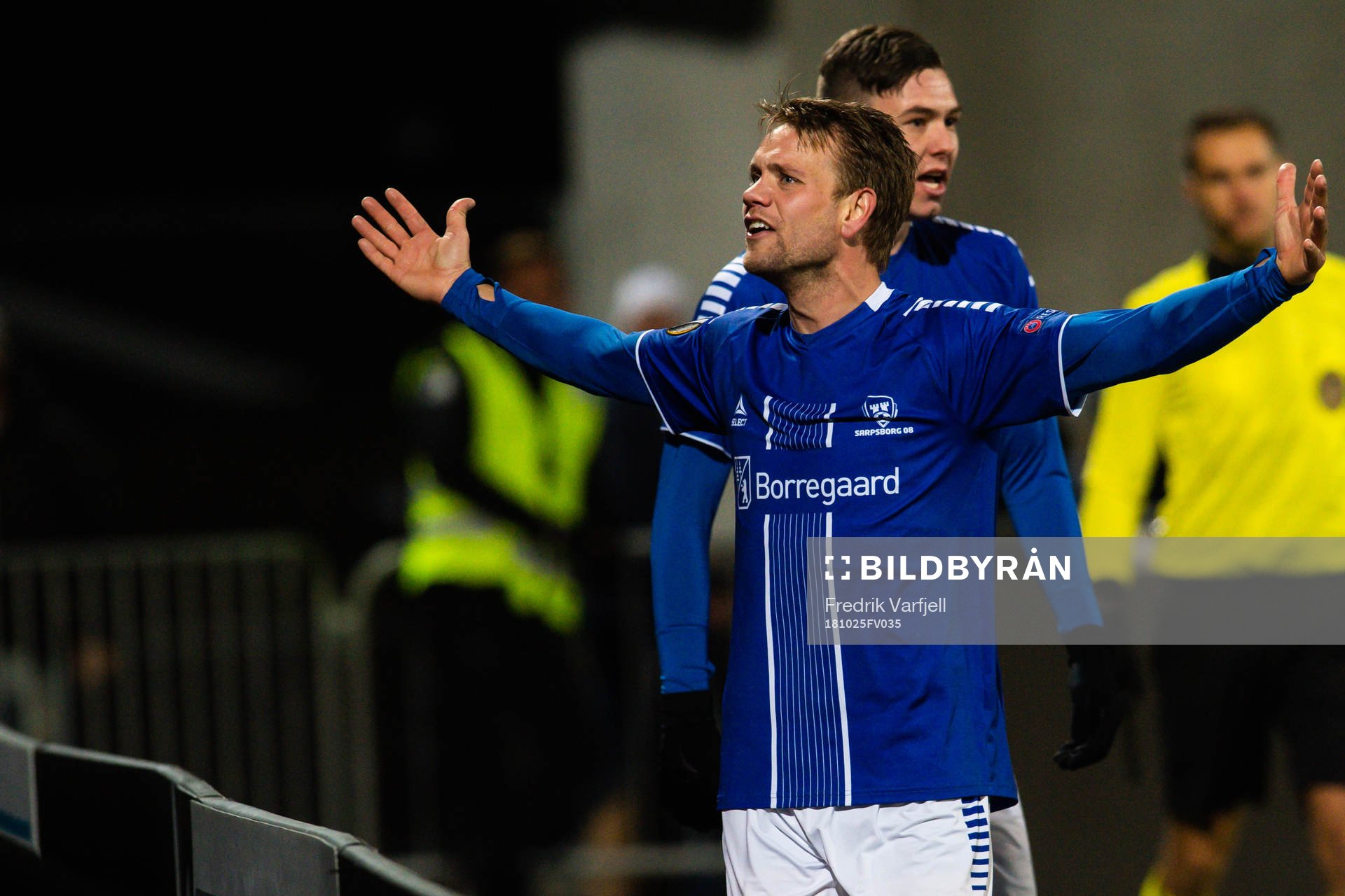 Ole Jørgen Halvorsen of Sarpsborg 08 celebrates