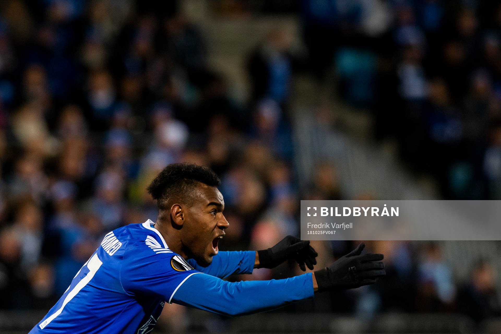 Rashad Muhammed of Sarpsborg 08 reacts