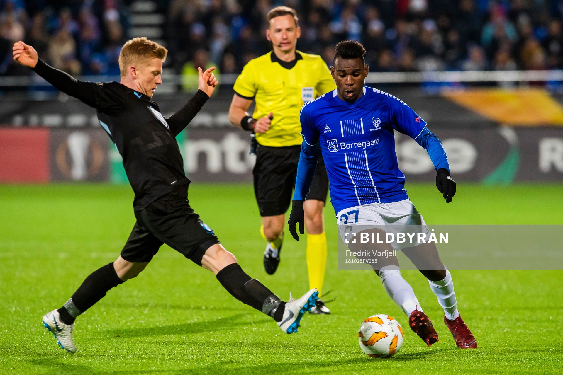 Anders Christiansen of Malmö FF and Rashad Muhammed of