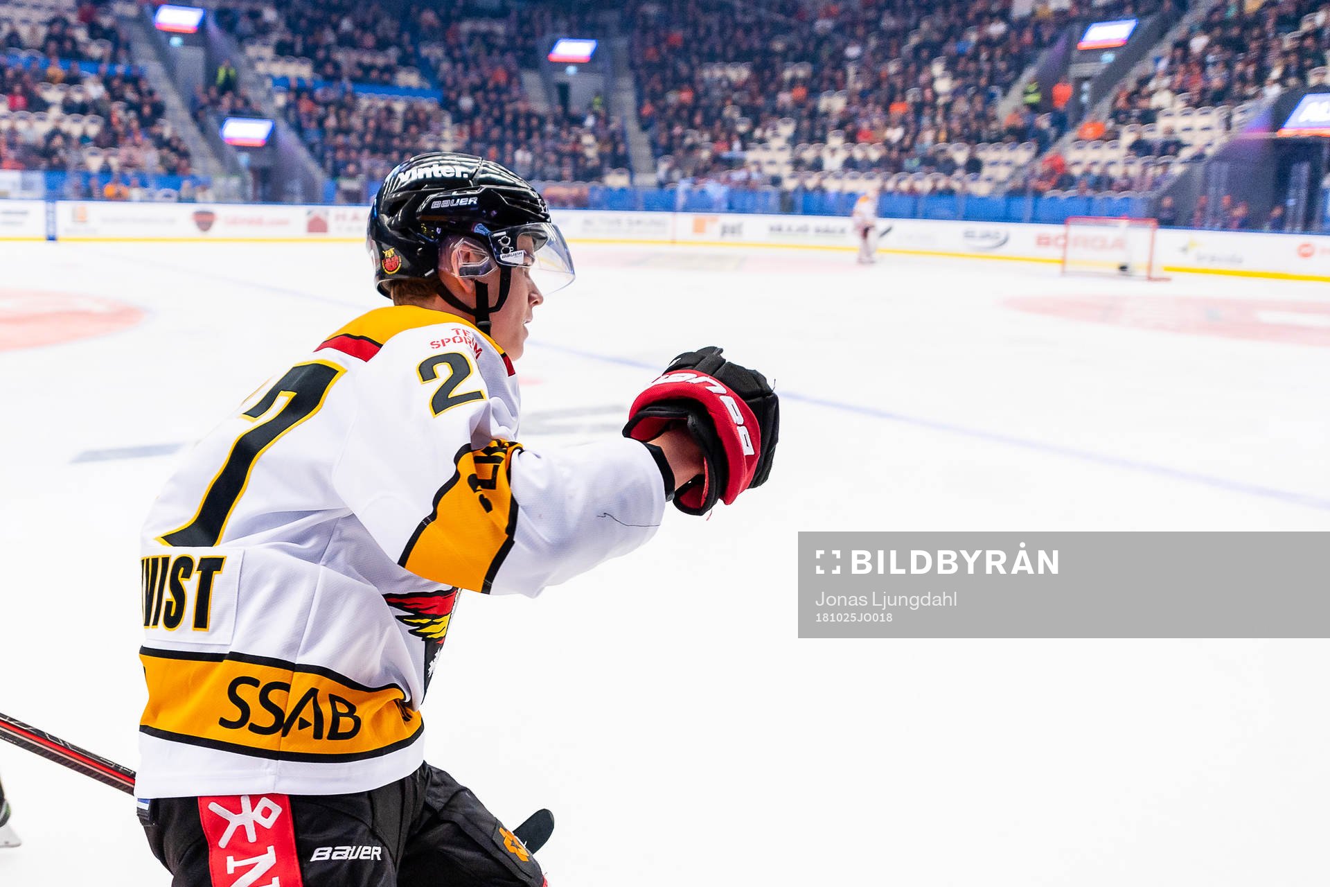 Luleås Nils Lundkvist jublar